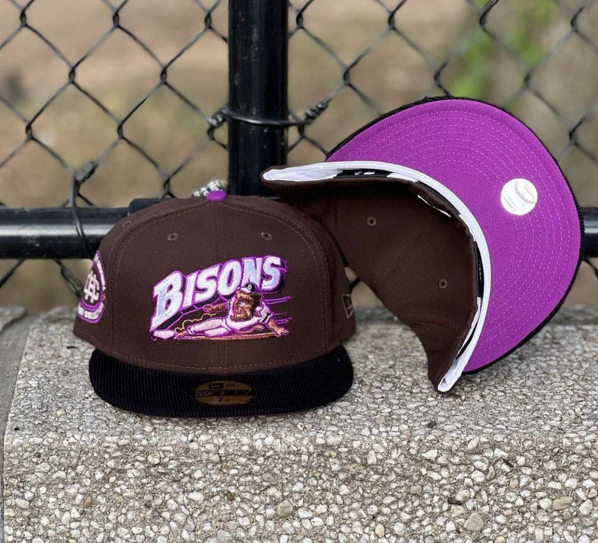 MLB × New Era Exclusive Fitteds Buffalo Bisons Corduroy Size 7 1/8 Size ONE SIZE - 2 Thumbnail