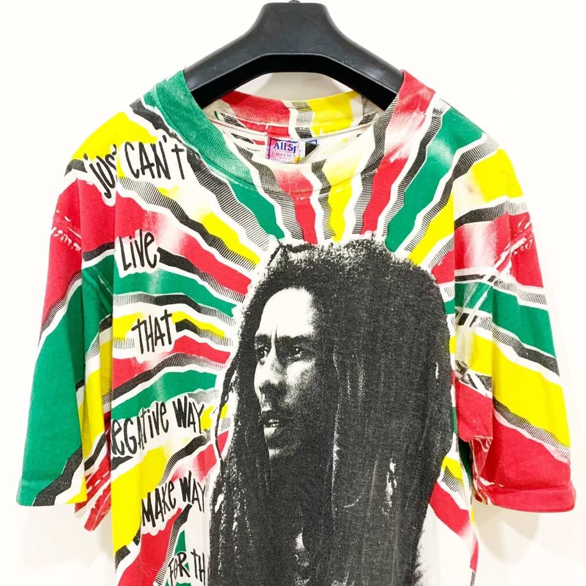 Bob Marley VINTAGE FULL PRINT BOB MARLEY SHIRT Size US L / EU 52-54 / 3 - 4 Thumbnail