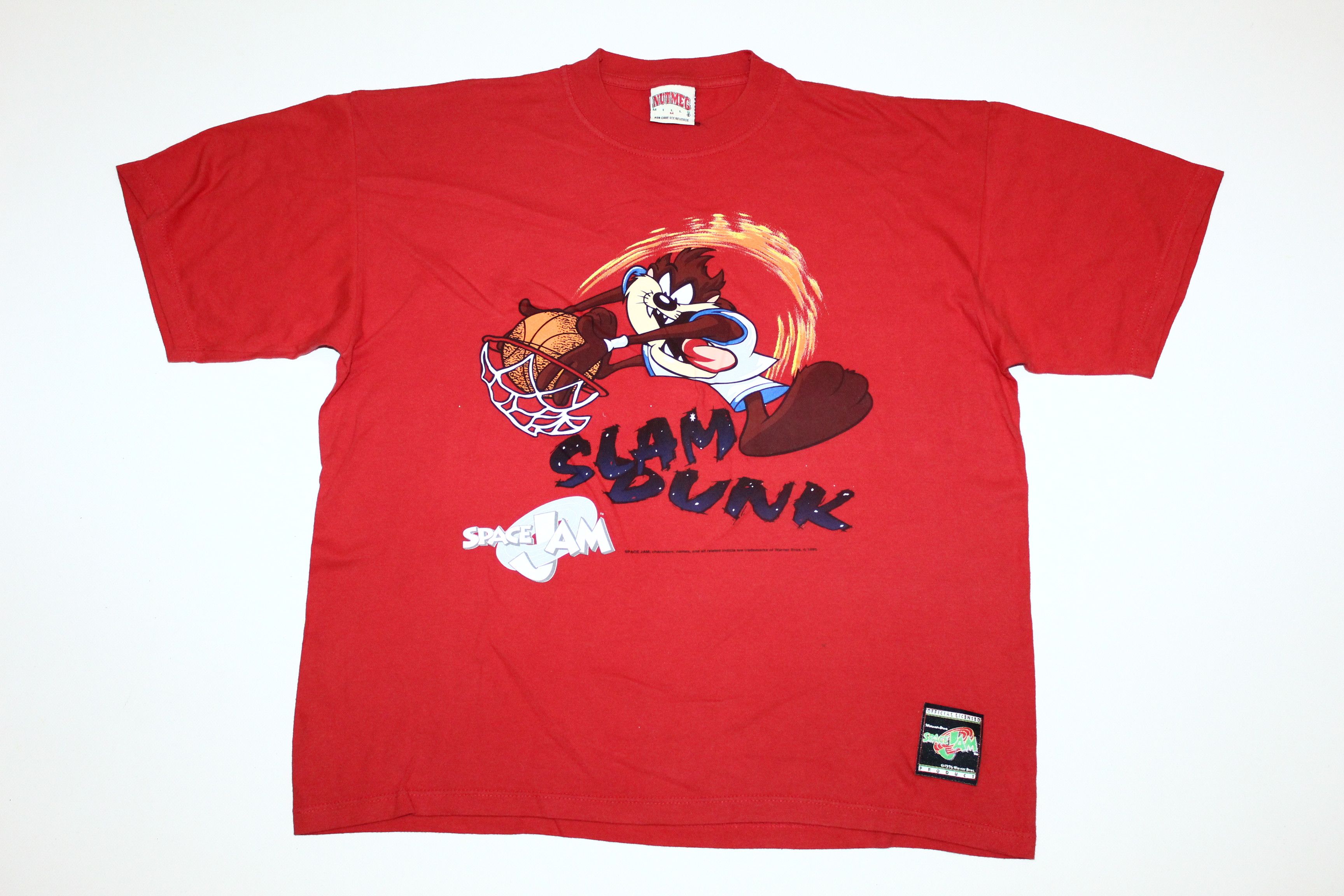 Other 🔥 VTG 🔥 Nutmeg 1996 Space Jam Slam Dunk Art Warner Bros. Size US M / EU 48-50 / 2 - 1 Thumbnail