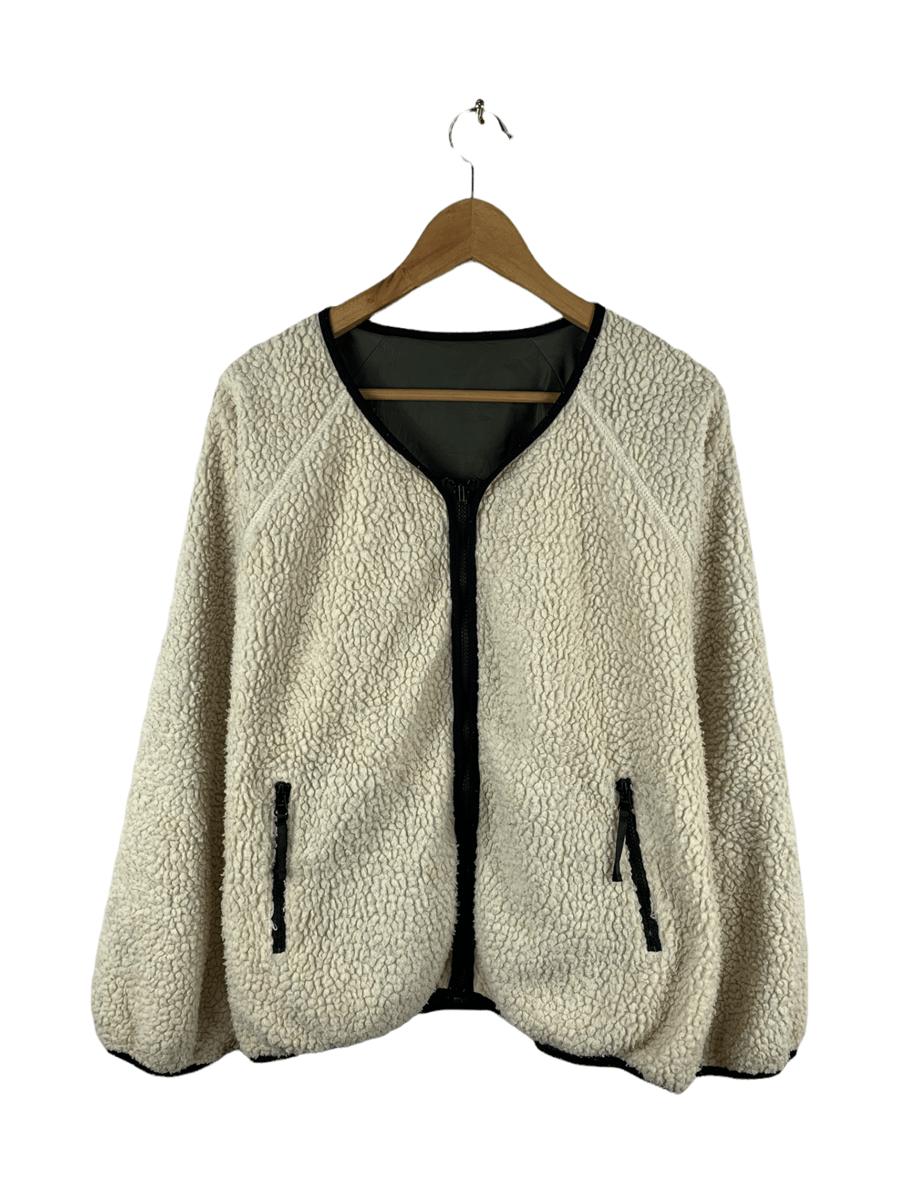 Japanese Brand 😱Kastane Reversible Deep Pile Fleece Light Jacket Size US L / EU 52-54 / 3 - 1 Thumbnail