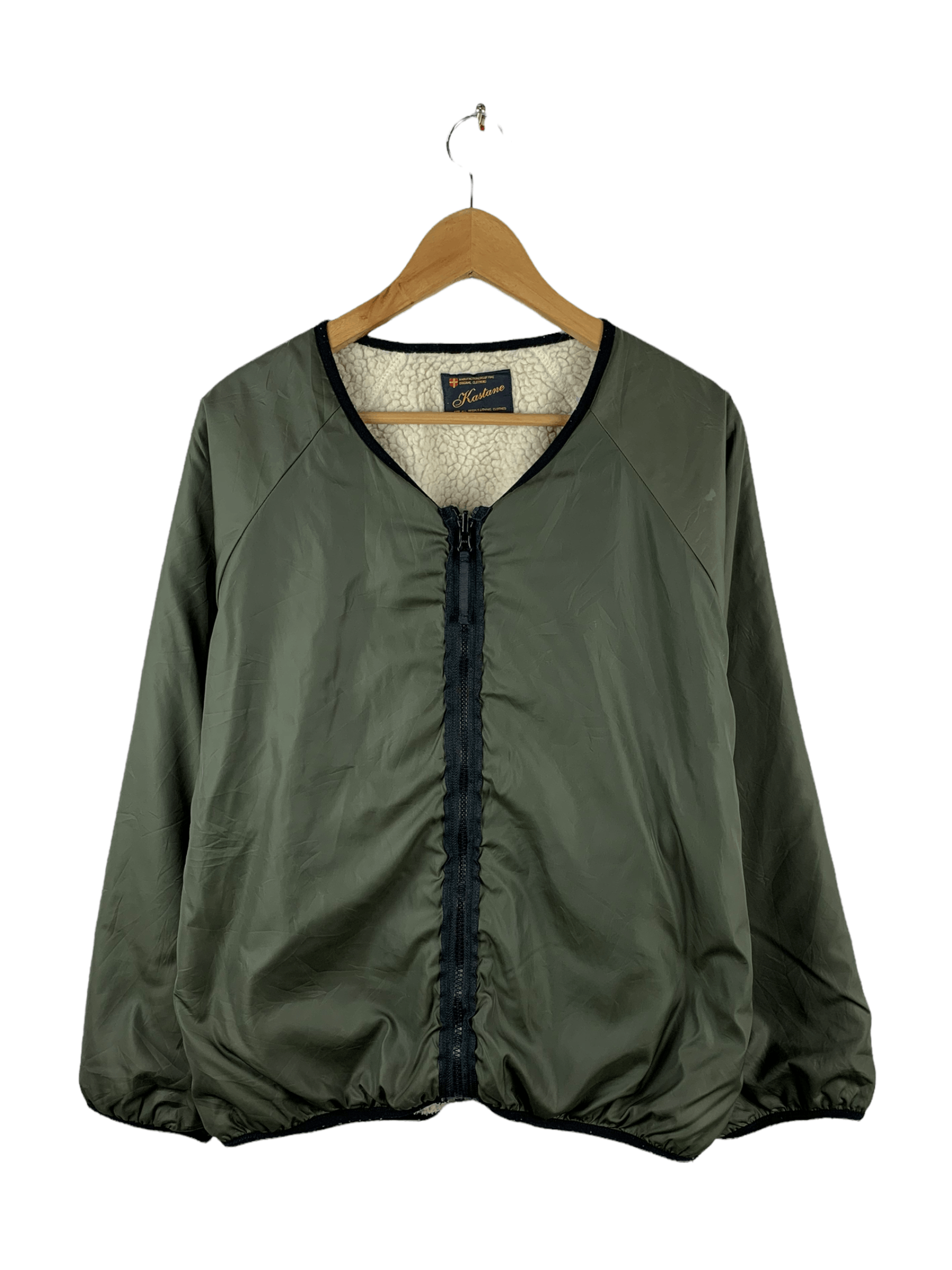 Japanese Brand 😱Kastane Reversible Deep Pile Fleece Light Jacket Size US L / EU 52-54 / 3 - 2 Thumbnail