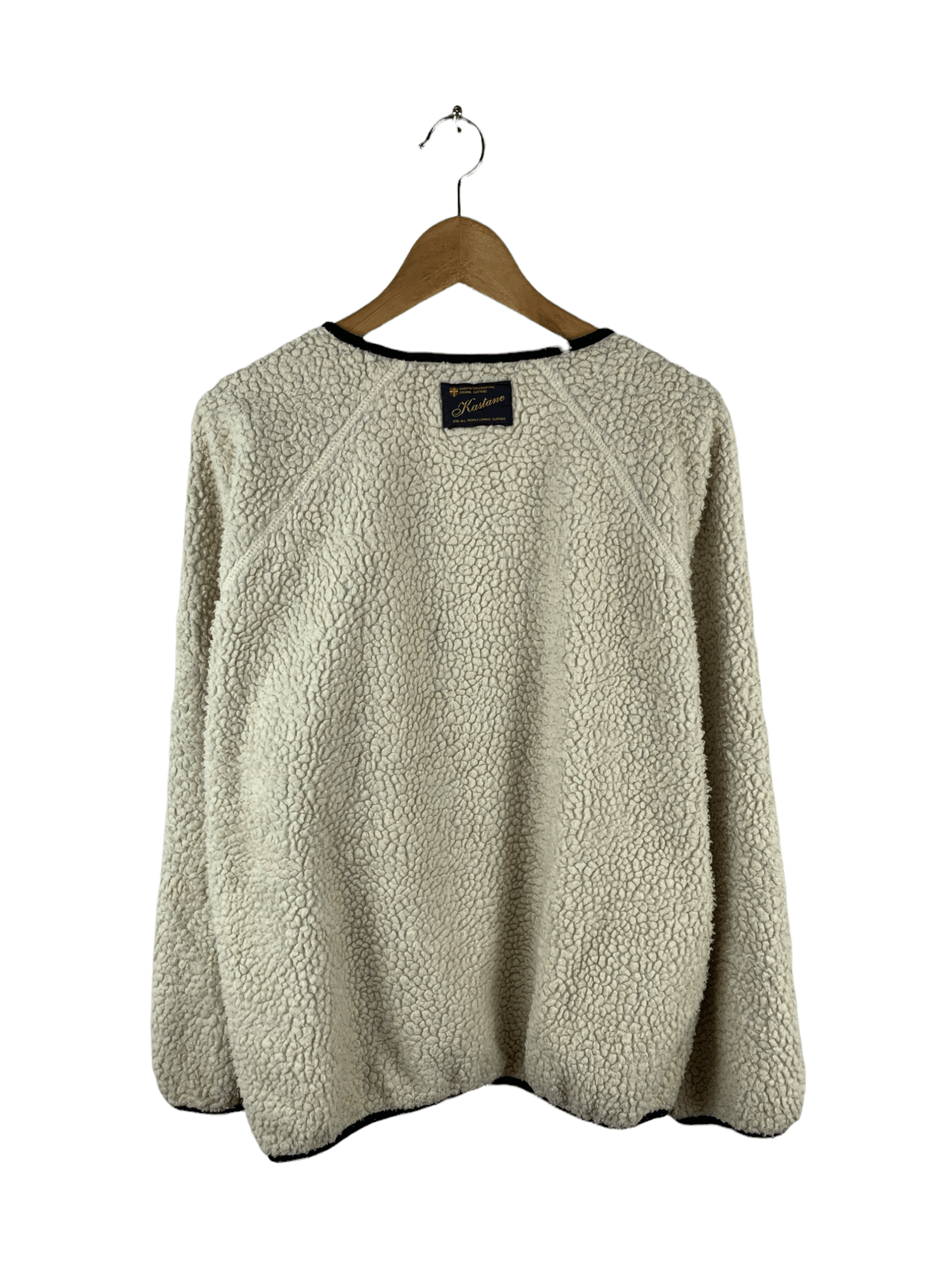 Japanese Brand 😱Kastane Reversible Deep Pile Fleece Light Jacket Size US L / EU 52-54 / 3 - 4 Thumbnail