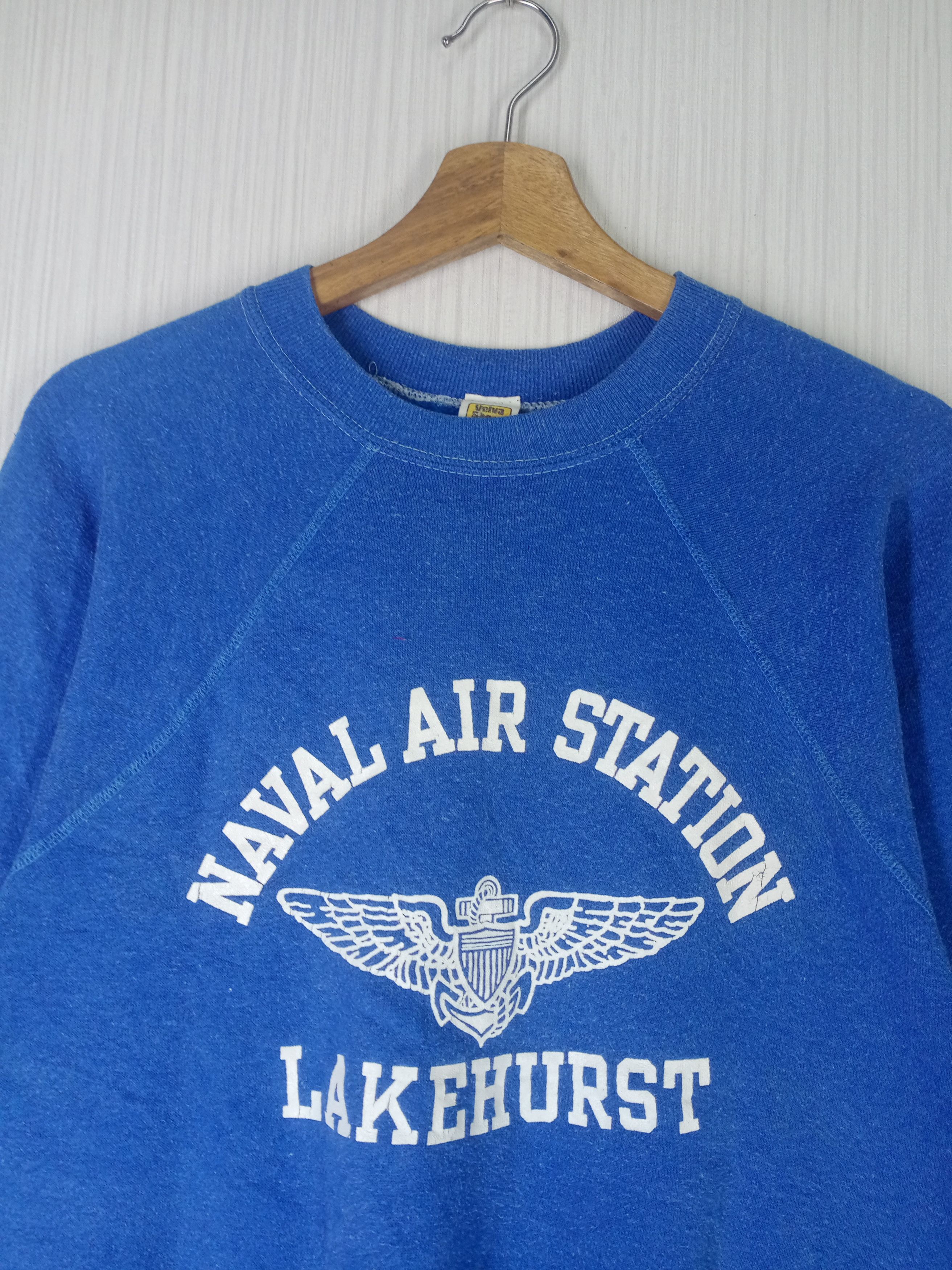 Vintage VINTAGE 80S NAVAL AIR STATION LAKEHURST SWEATSHIRT Size US M / EU 48-50 / 2 - 2 Thumbnail