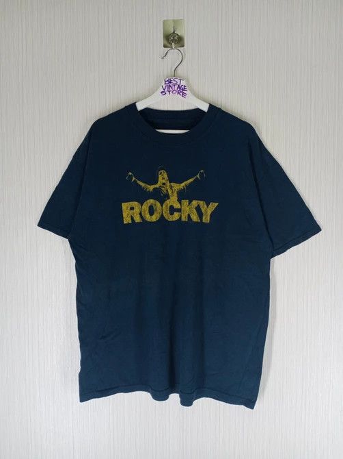 Vintage Vintage Rocky Balboa Movie Promo Rambo Tshirt Size US XL / EU 56 / 4 - 2 Thumbnail