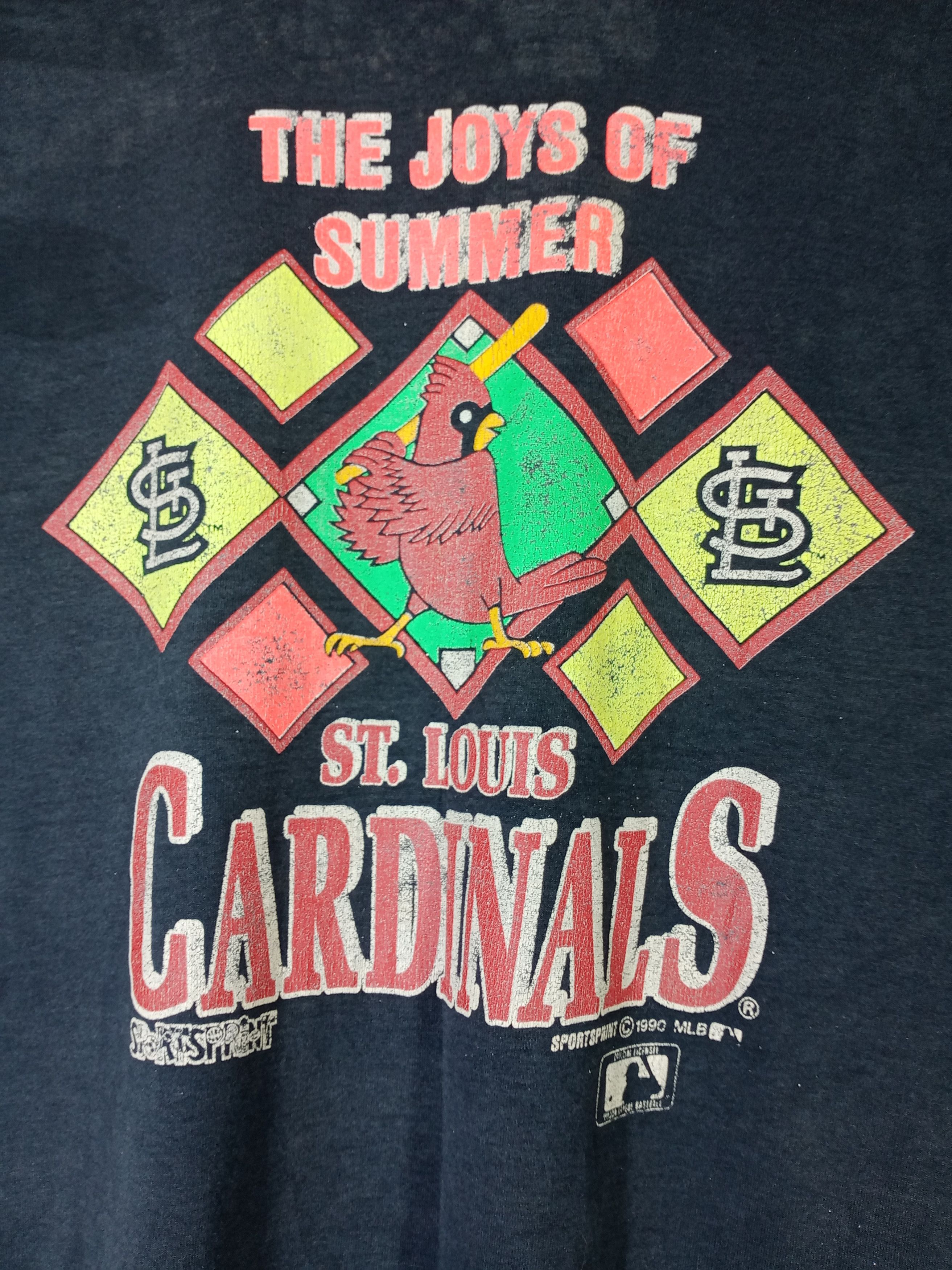 MLB Rare Vintage 1990 St.Louis Cardinals Tshirt Size US M / EU 48-50 / 2 - 2 Thumbnail
