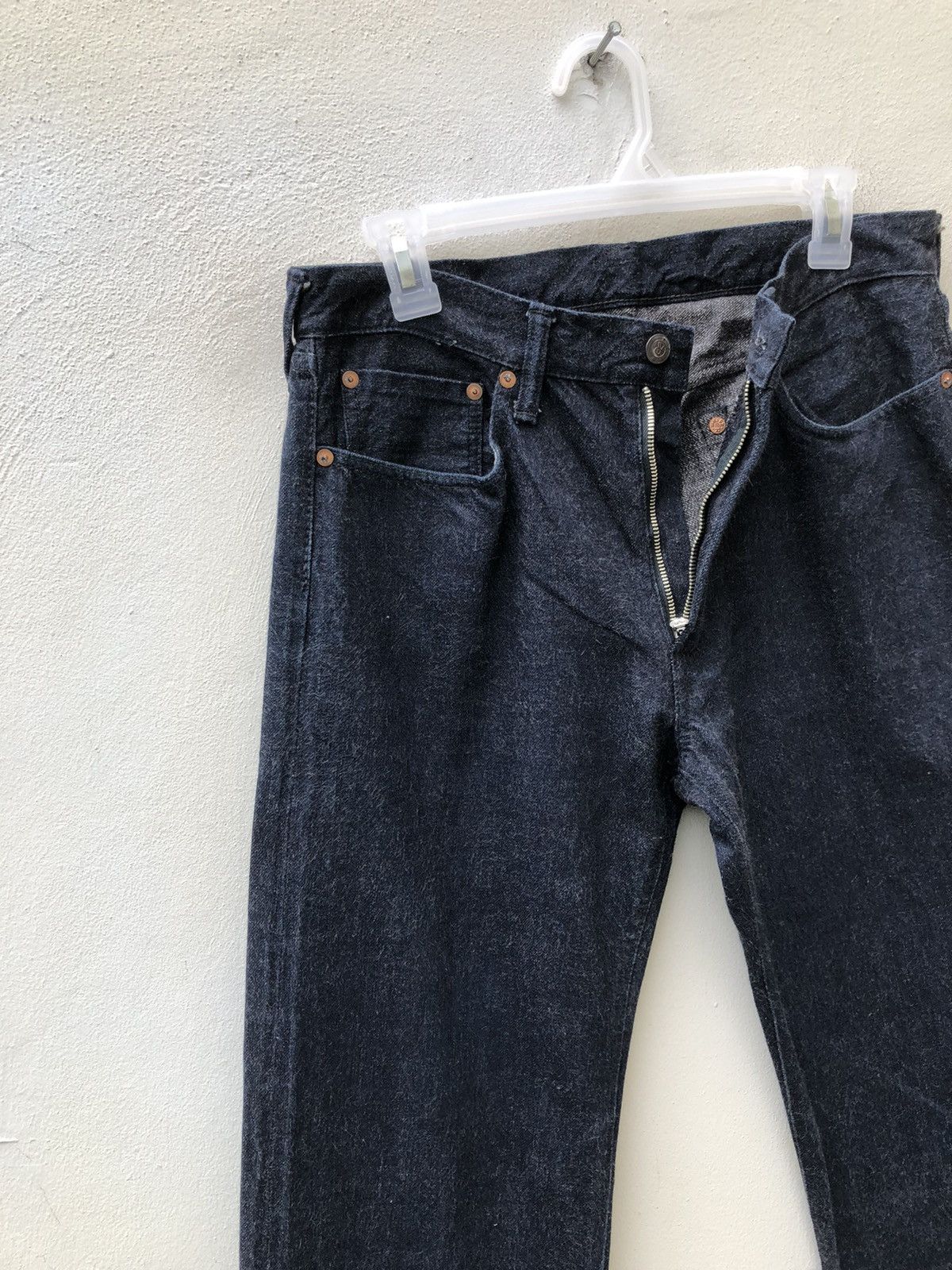 45rpm Vintage 45rpm Japan Indigo Blue Denim Selvedge Jeans Size US 32 / EU 48 - 4 Thumbnail