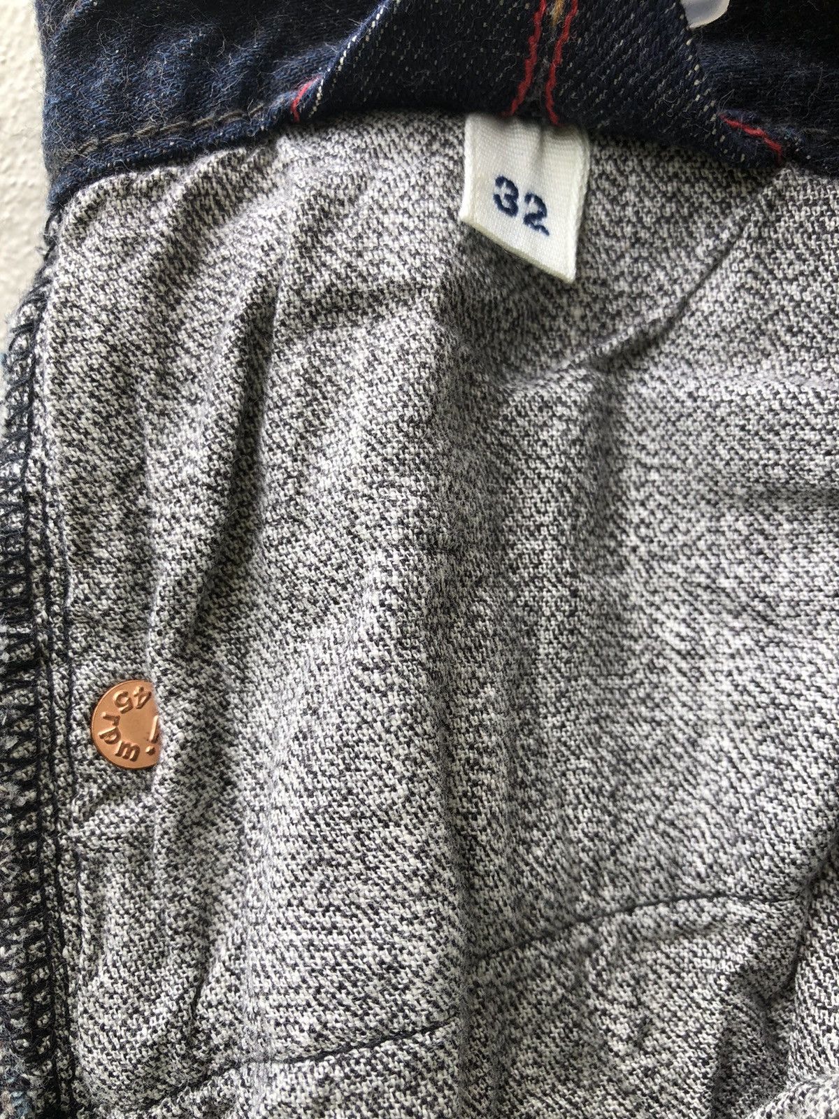 45rpm Vintage 45rpm Japan Indigo Blue Denim Selvedge Jeans Size US 32 / EU 48 - 23 Thumbnail