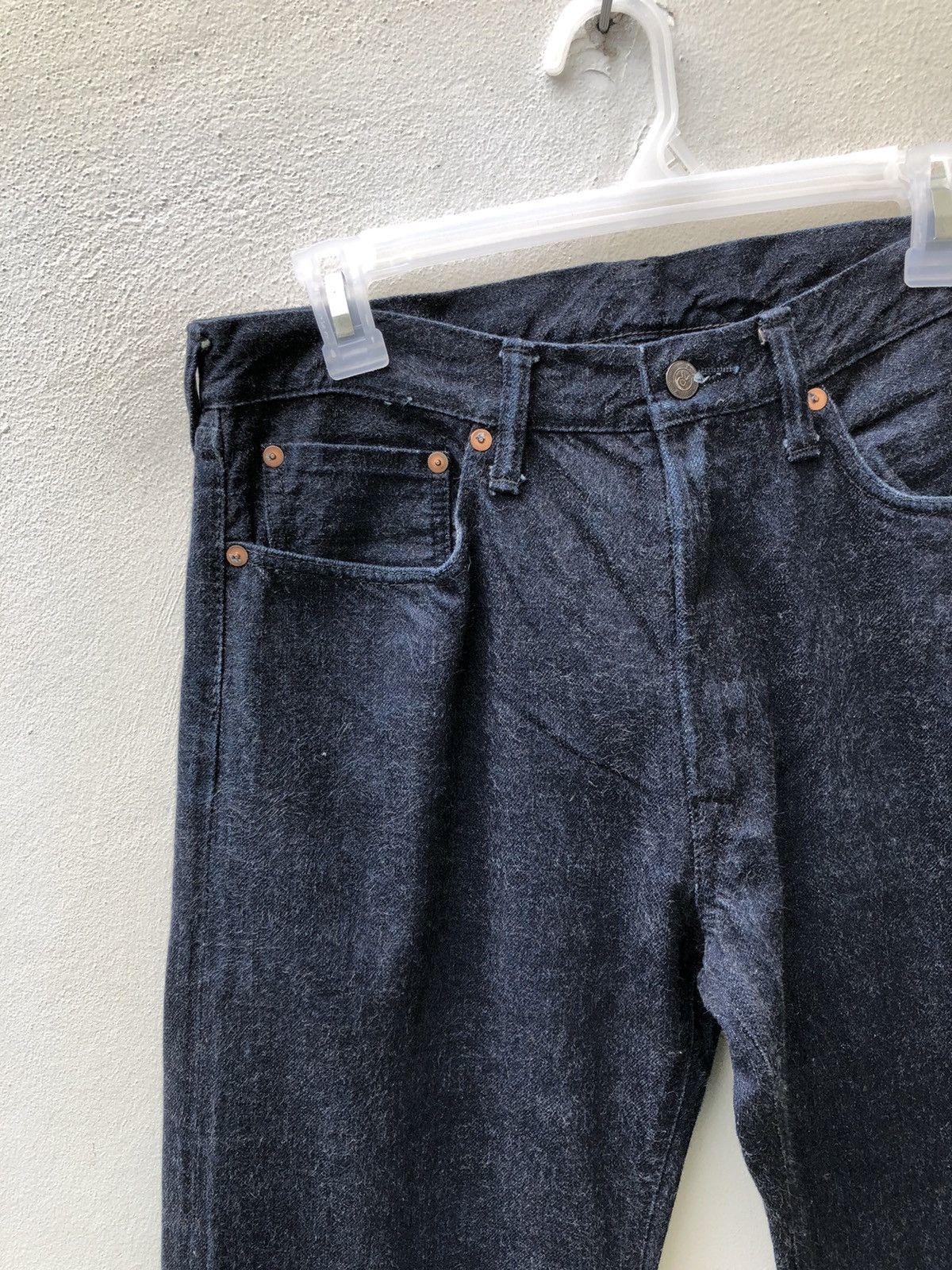 45rpm Vintage 45rpm Japan Indigo Blue Denim Selvedge Jeans Size US 32 / EU 48 - 2 Thumbnail