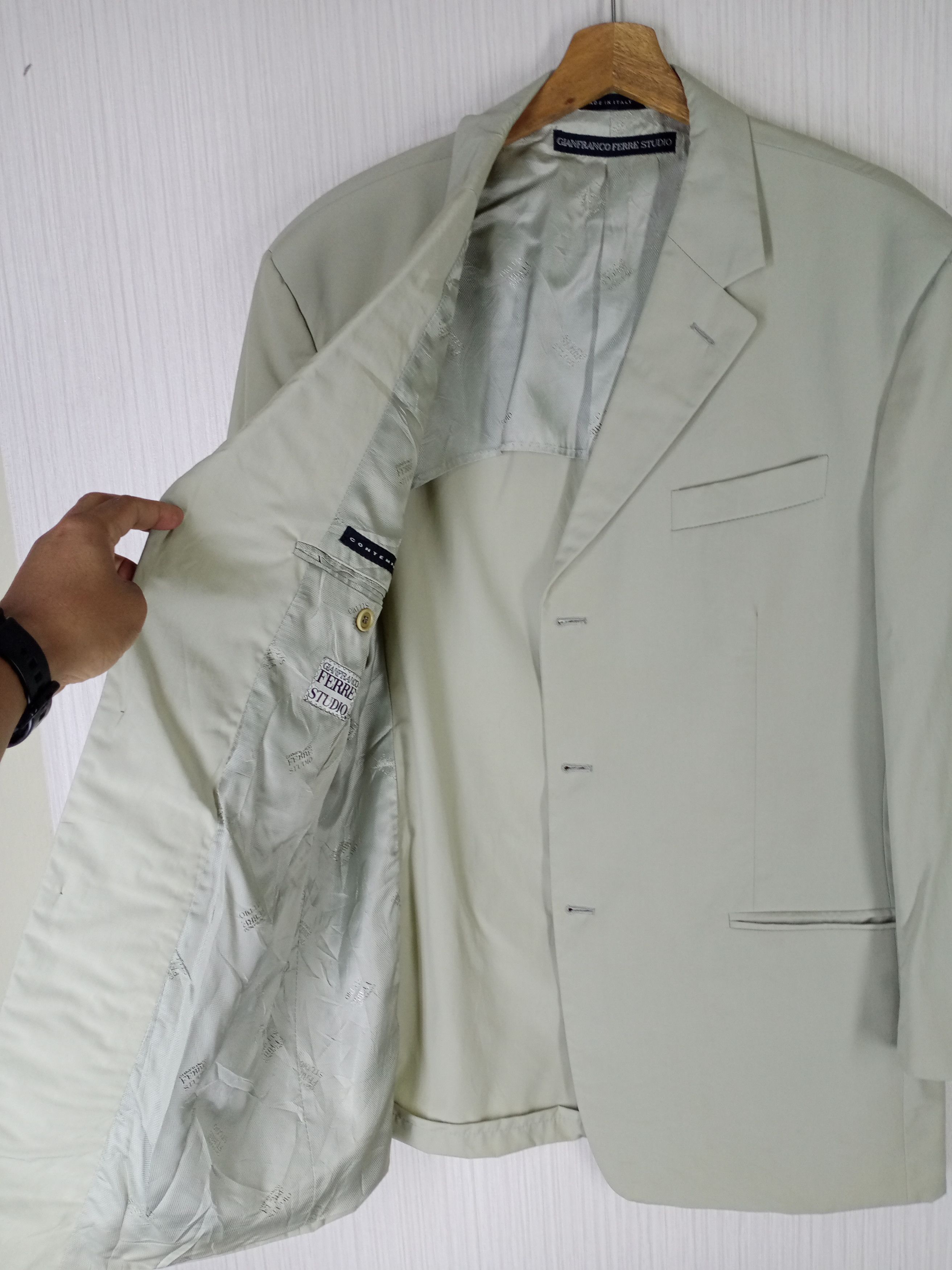 Gianfranco Ferre RARE VINTAGE GIANFRANCO FERRE MENS BLAZER JACKET Size US L / EU 52-54 / 3 - 3 Thumbnail