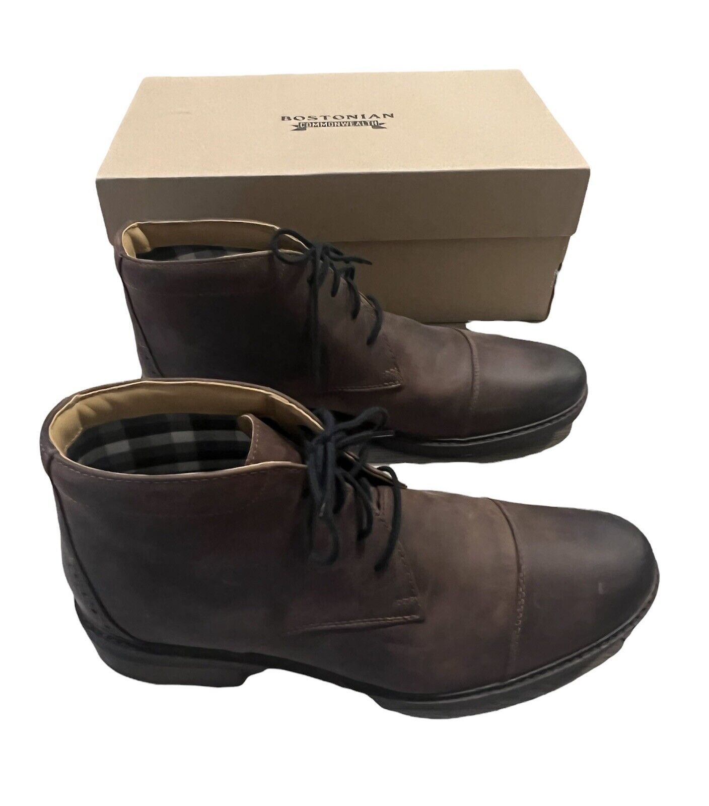 Brown Bostonian Shoes 14885 Bostonian Maxton Captoe Men's Brown