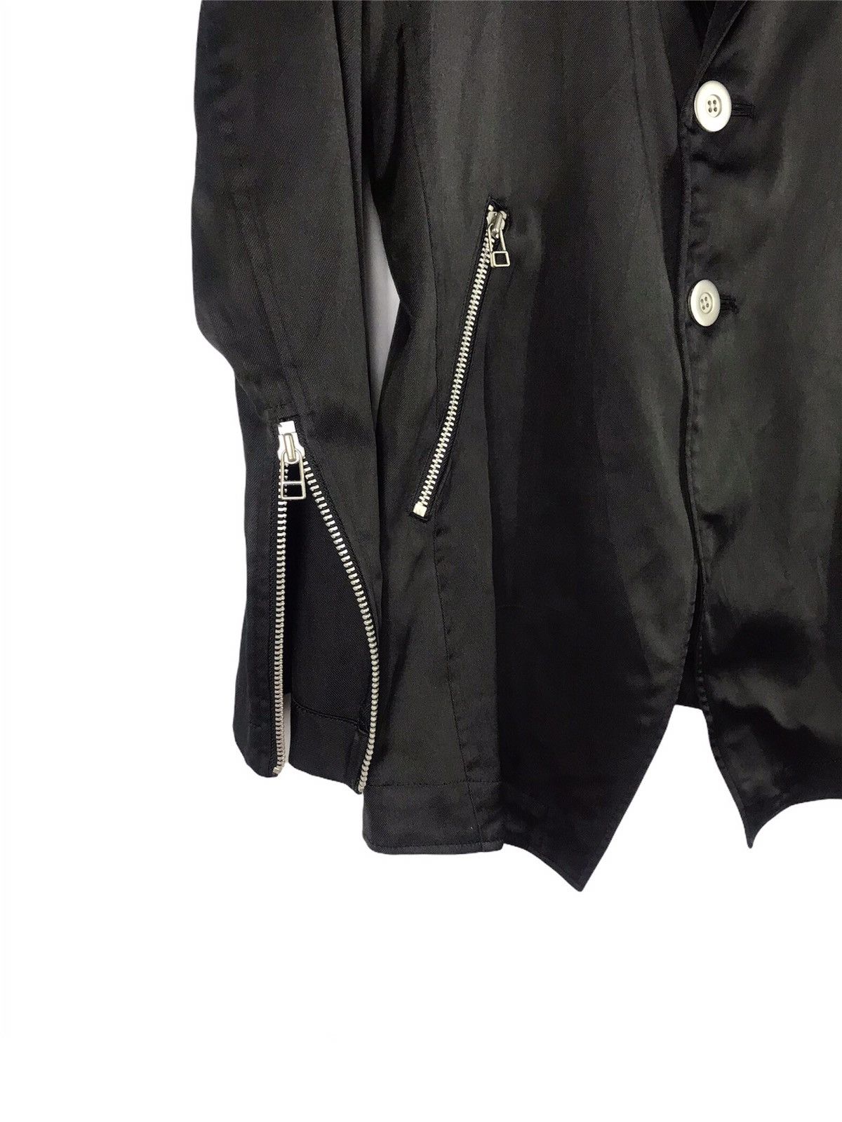 Japanese Brand SEDITIONARIES DESIGN ZIPPED LAPEL BLAZER JACKET Size 38R - 7 Thumbnail