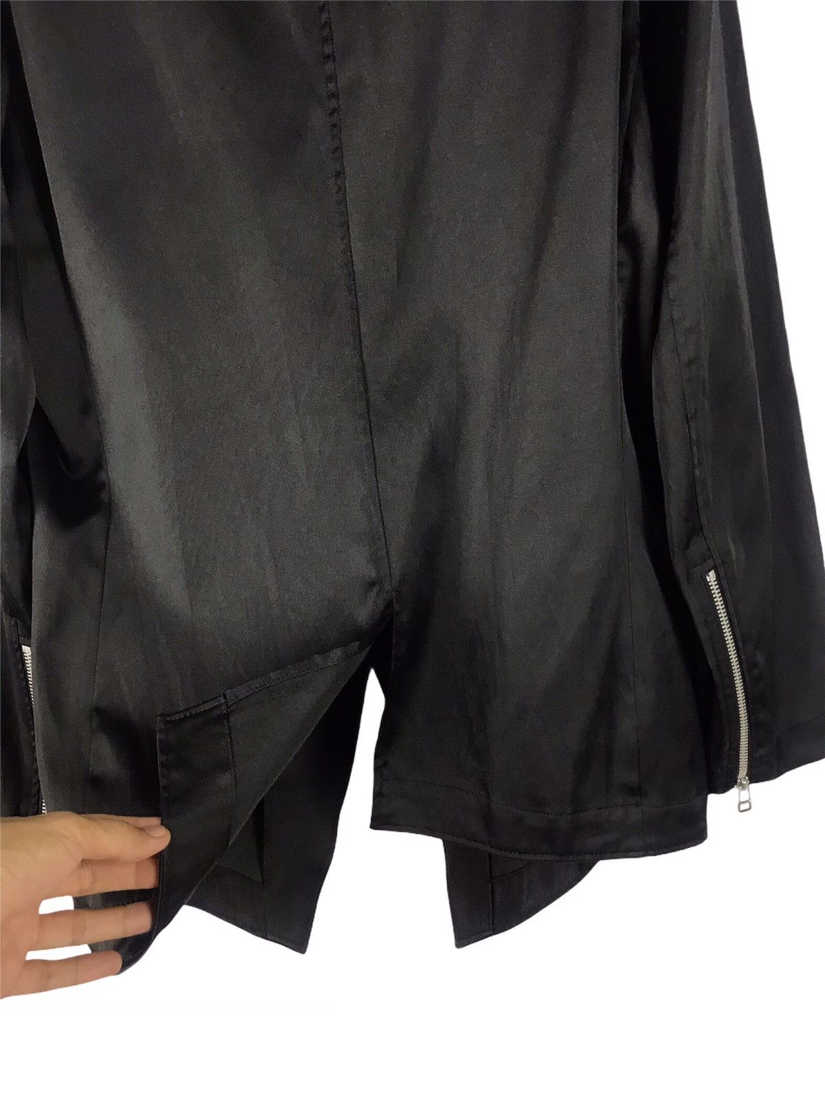 Japanese Brand SEDITIONARIES DESIGN ZIPPED LAPEL BLAZER JACKET Size 38R - 11 Thumbnail