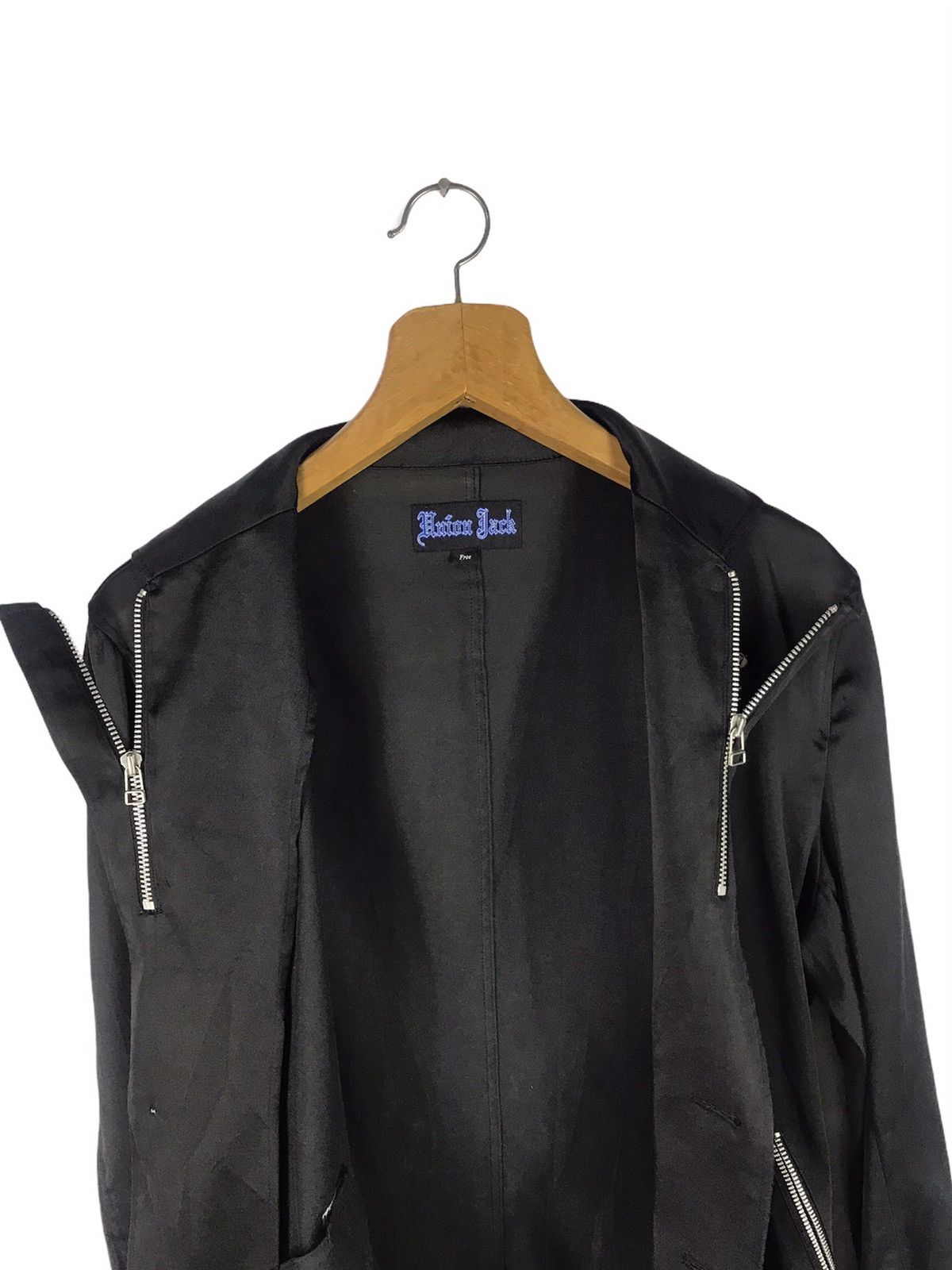 Japanese Brand SEDITIONARIES DESIGN ZIPPED LAPEL BLAZER JACKET Size 38R - 6 Thumbnail