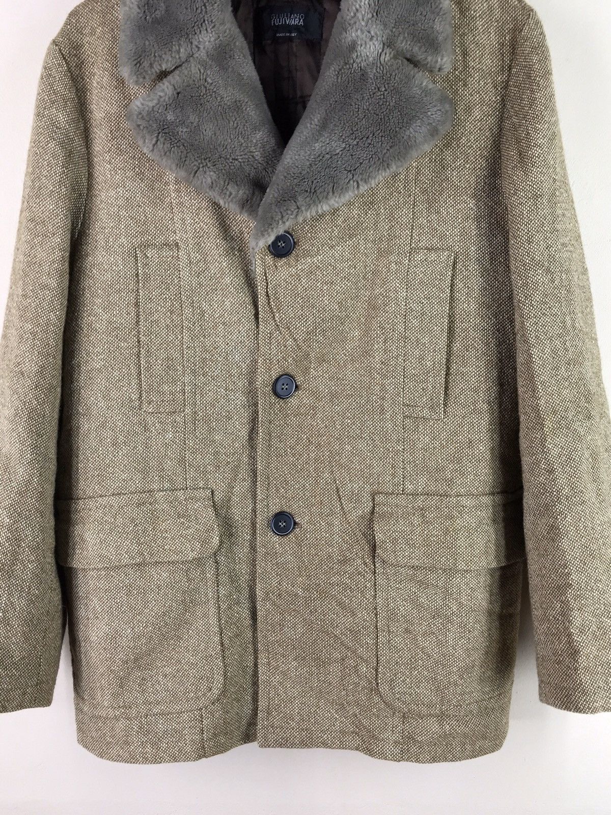 Giuliano Fujiwara GIULIANO FUJIWARA WOOL COAT JACKET Size US M / EU 48-50 / 2 - 3 Thumbnail