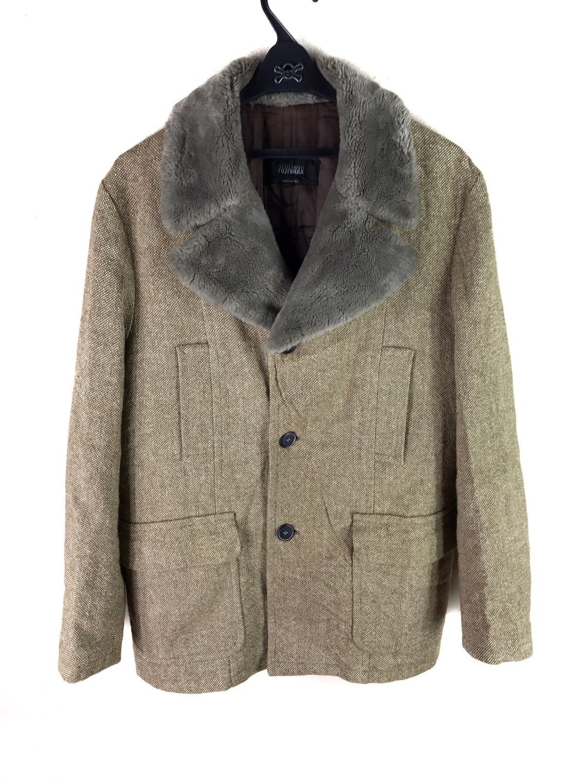 Giuliano Fujiwara GIULIANO FUJIWARA WOOL COAT JACKET Size US M / EU 48-50 / 2 - 1 Thumbnail