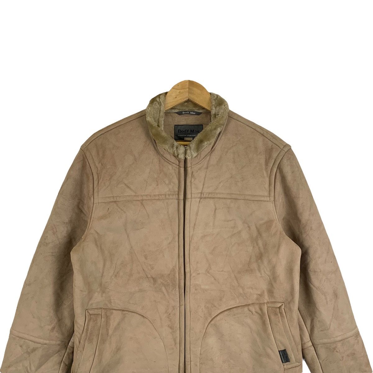 Kansai Yamamoto × Vintage KANSAI YAMAMOTO Body Max Japanese Brand Suede Leather Jacket Size US M / EU 48-50 / 2 - 5 Thumbnail