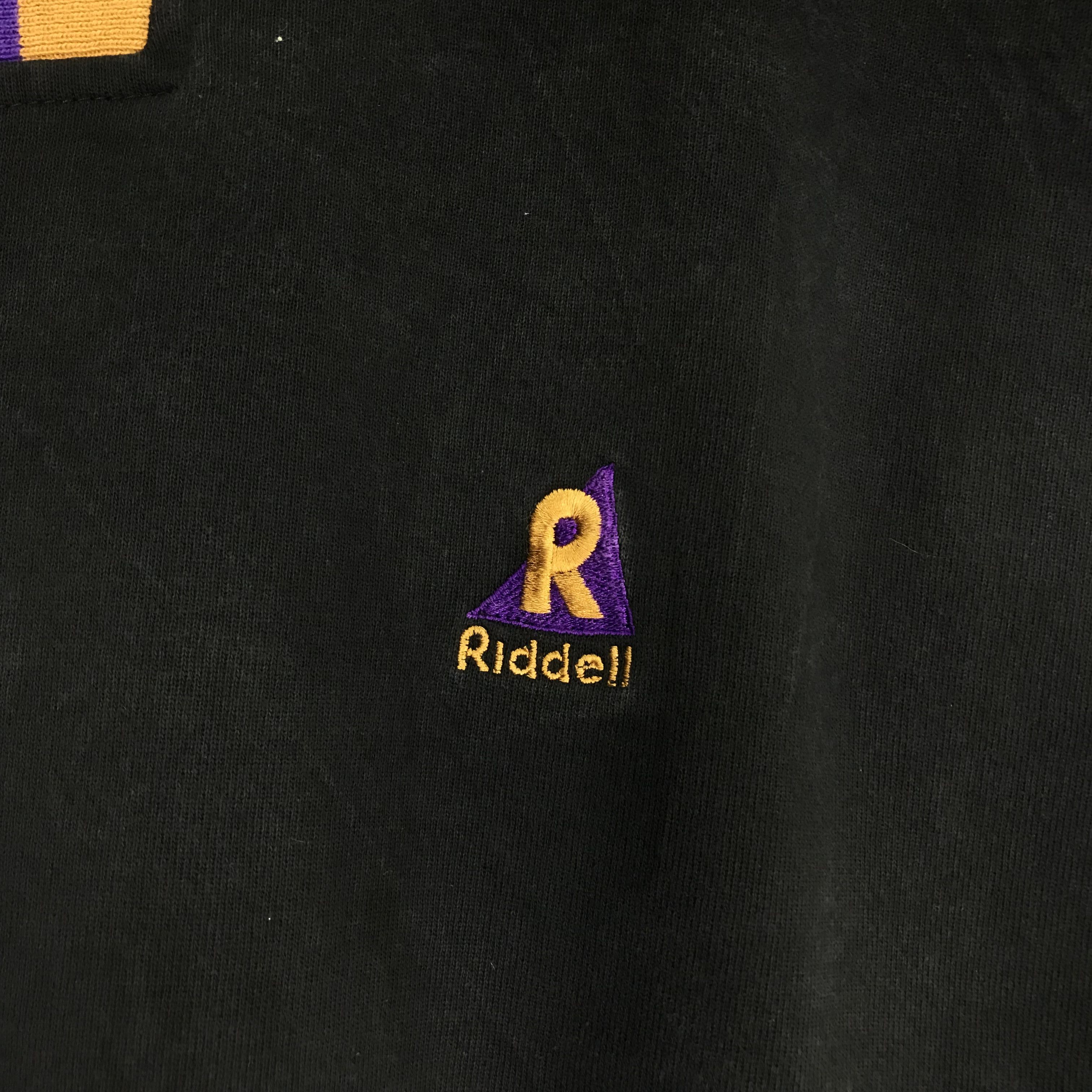 Riddell Vintage Riddell Plain Sweatshirt Embroidery Logo Riddell Size US XL / EU 56 / 4 - 4 Thumbnail