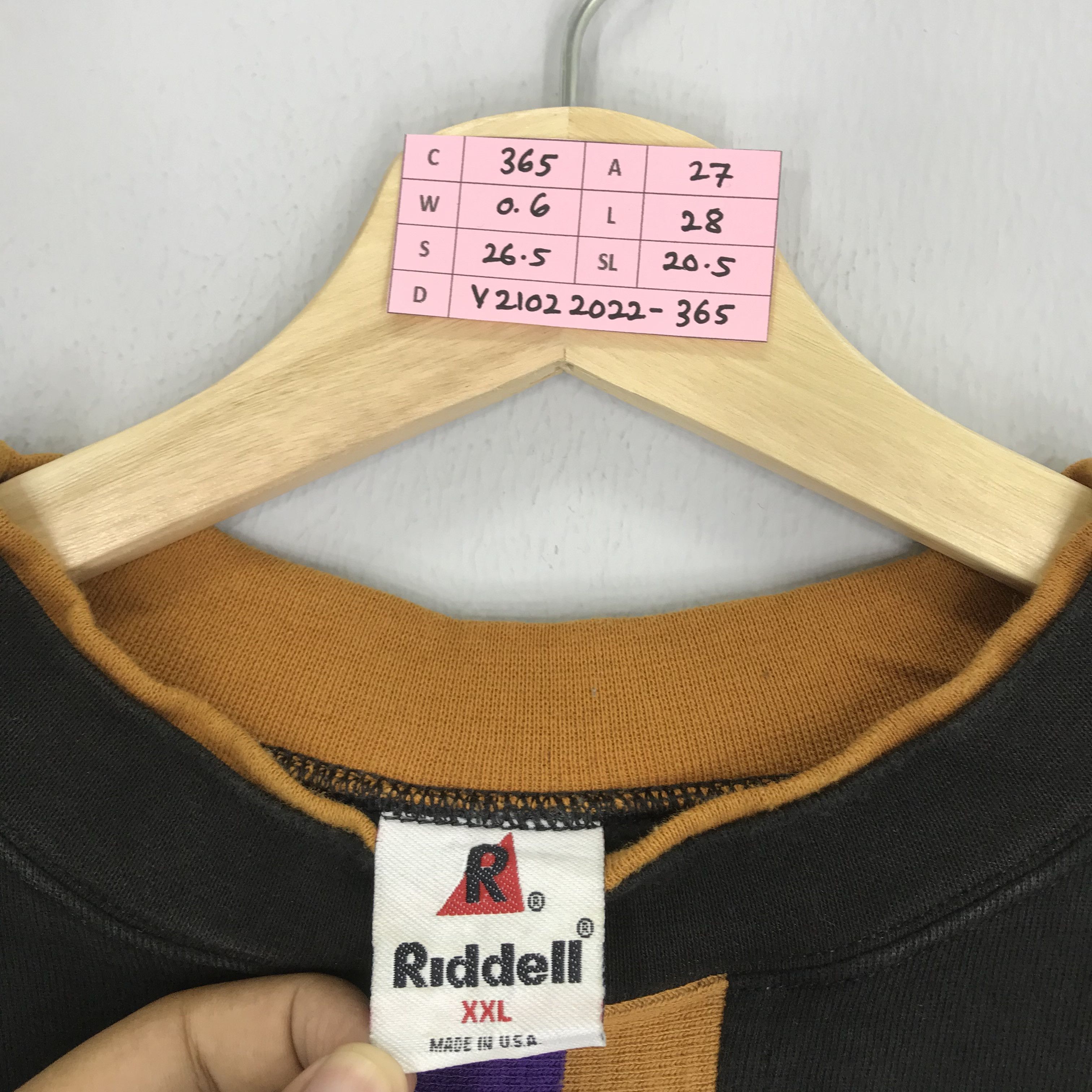 Riddell Vintage Riddell Plain Sweatshirt Embroidery Logo Riddell Size US XL / EU 56 / 4 - 6 Thumbnail