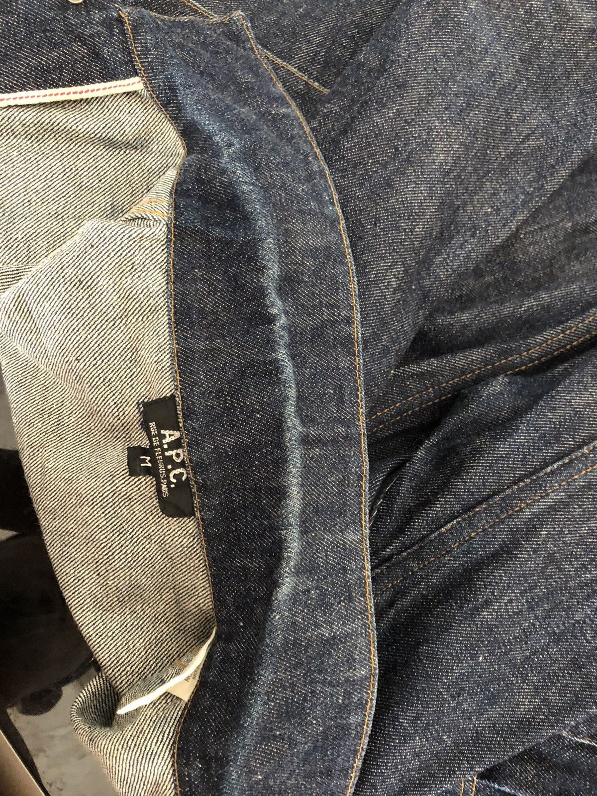 A.P.C. Vintage A.P.C. Double Pocket Redline Denim Jacket Size US M / EU 48-50 / 2 - 19 Thumbnail
