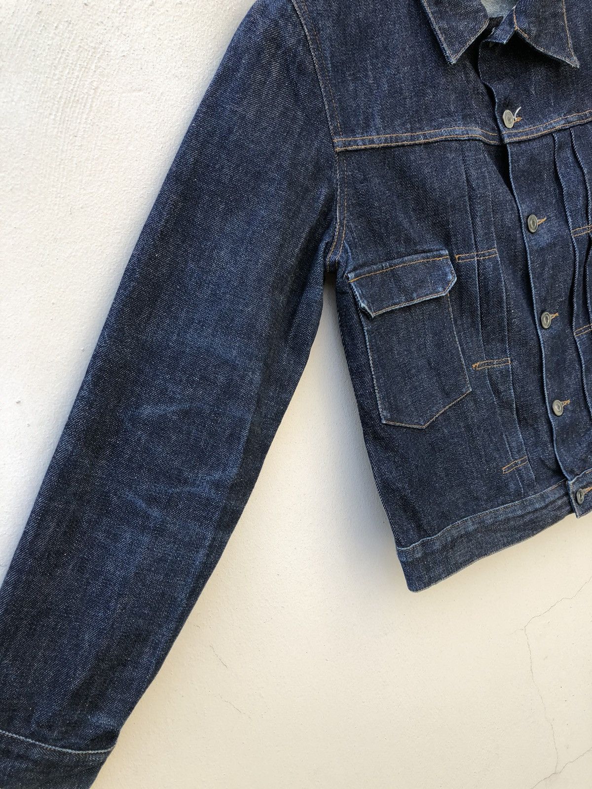 A.P.C. Vintage A.P.C. Double Pocket Redline Denim Jacket Size US M / EU 48-50 / 2 - 10 Thumbnail