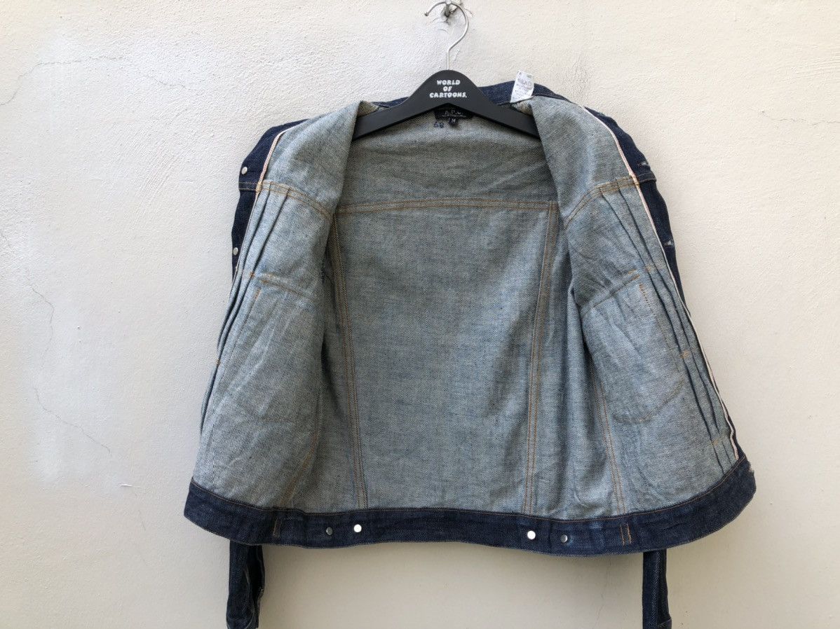 A.P.C. Vintage A.P.C. Double Pocket Redline Denim Jacket Size US M / EU 48-50 / 2 - 18 Thumbnail