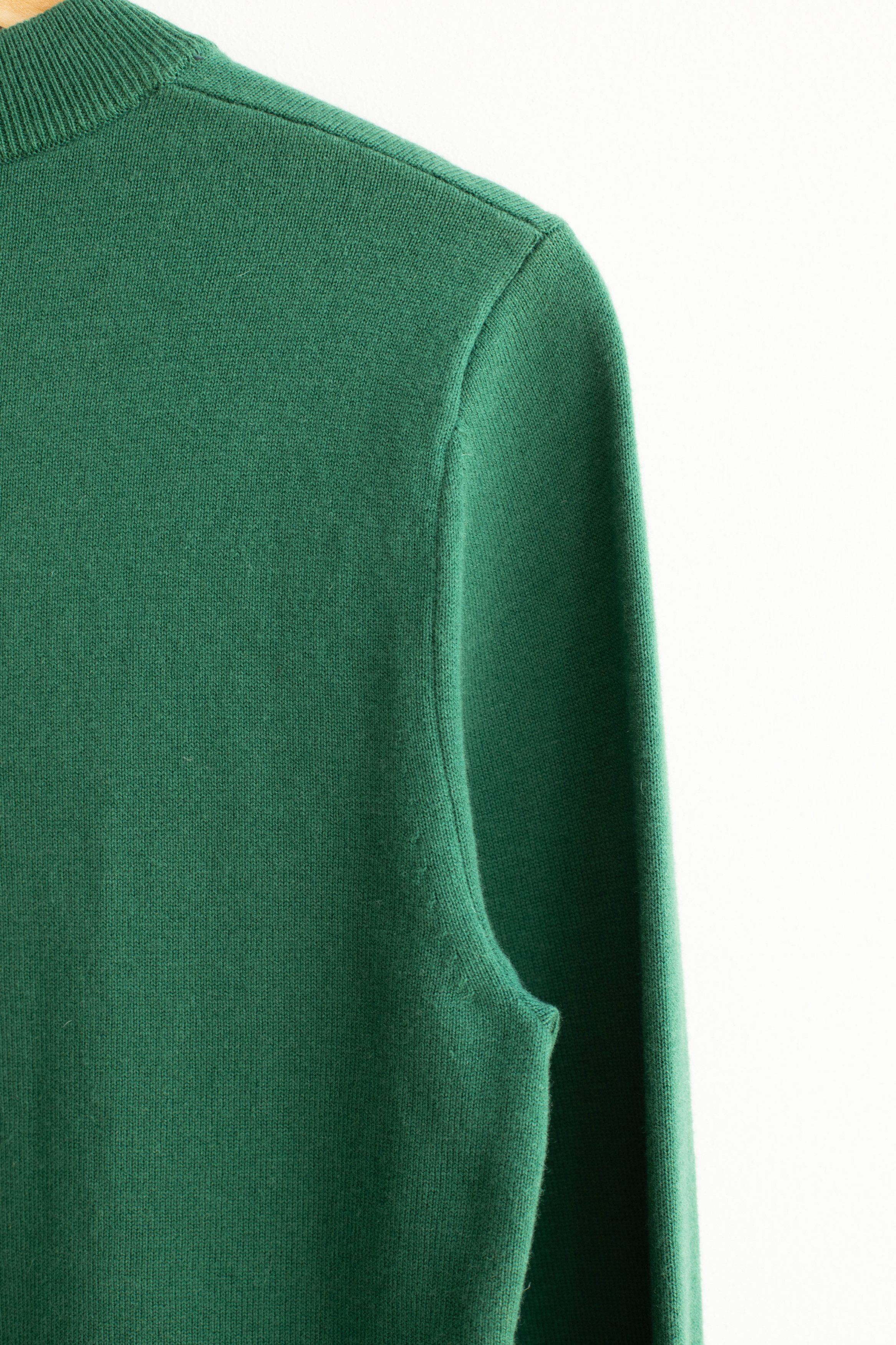 Fred Perry Fred Perry Tipped Sleeve Crew Neck Sweater - Green Size US S / EU 44-46 / 1 - 14 Thumbnail