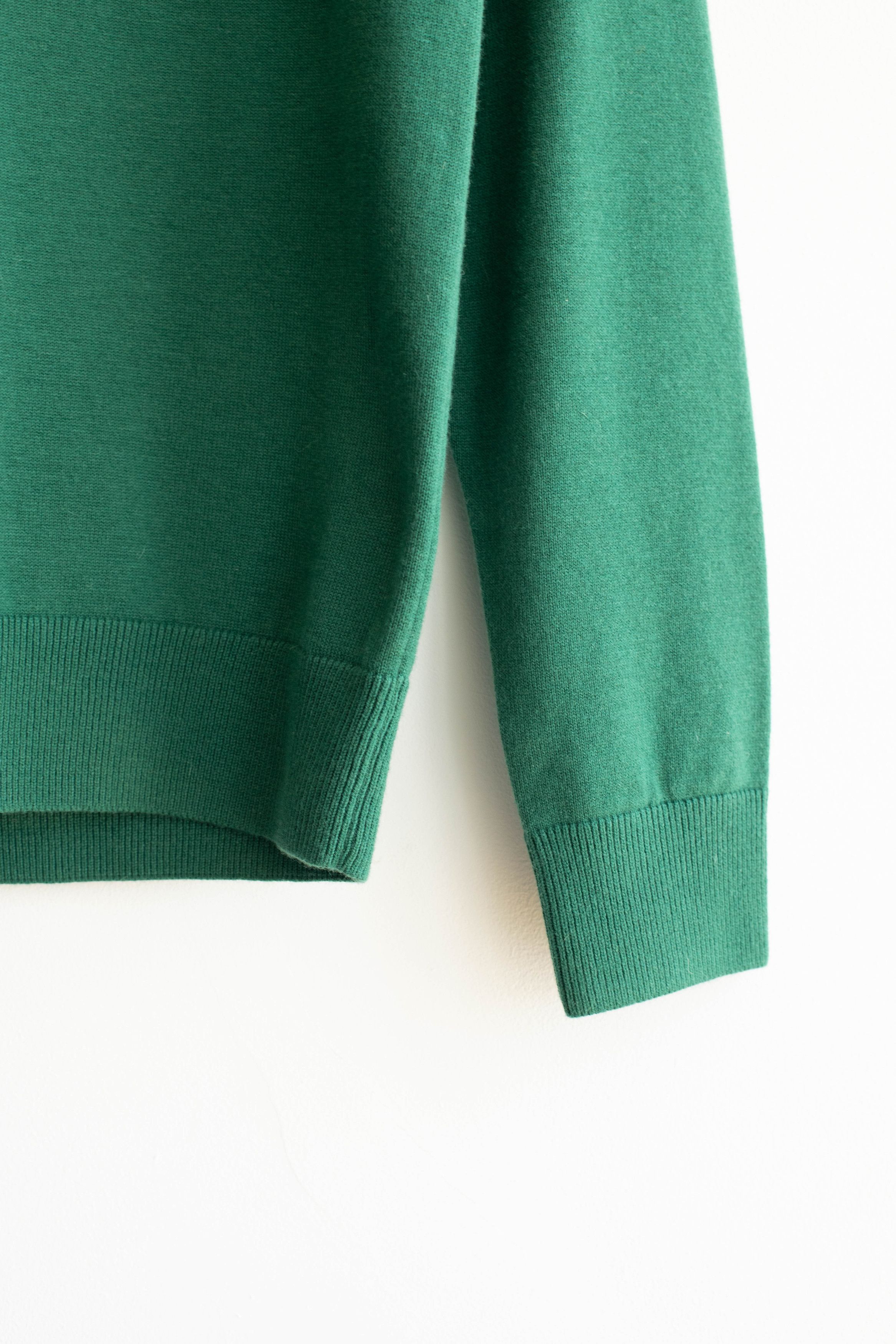 Fred Perry Fred Perry Tipped Sleeve Crew Neck Sweater - Green Size US S / EU 44-46 / 1 - 7 Thumbnail