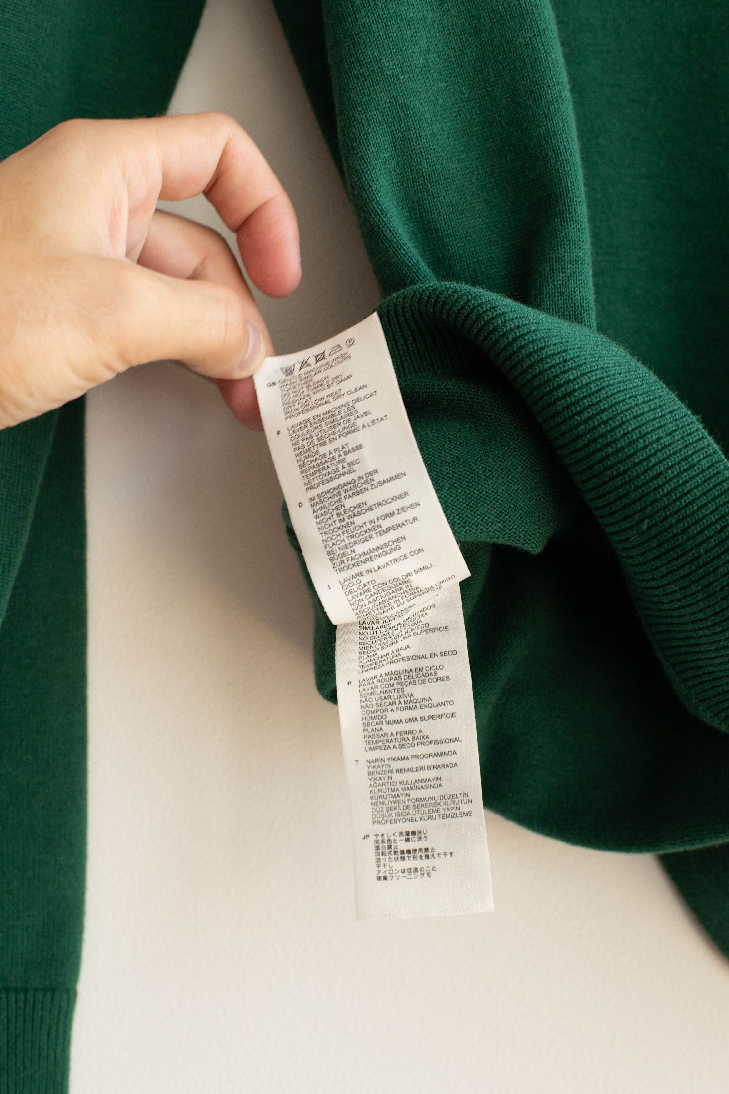 Fred Perry Fred Perry Tipped Sleeve Crew Neck Sweater - Green Size US S / EU 44-46 / 1 - 11 Thumbnail