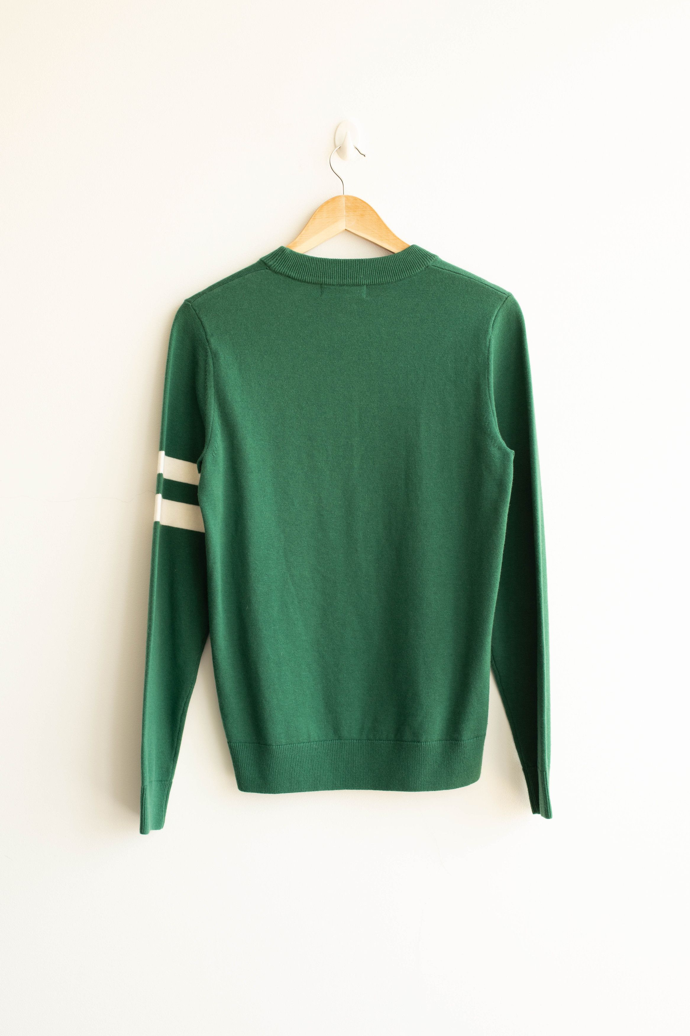 Fred Perry Fred Perry Tipped Sleeve Crew Neck Sweater - Green Size US S / EU 44-46 / 1 - 16 Thumbnail