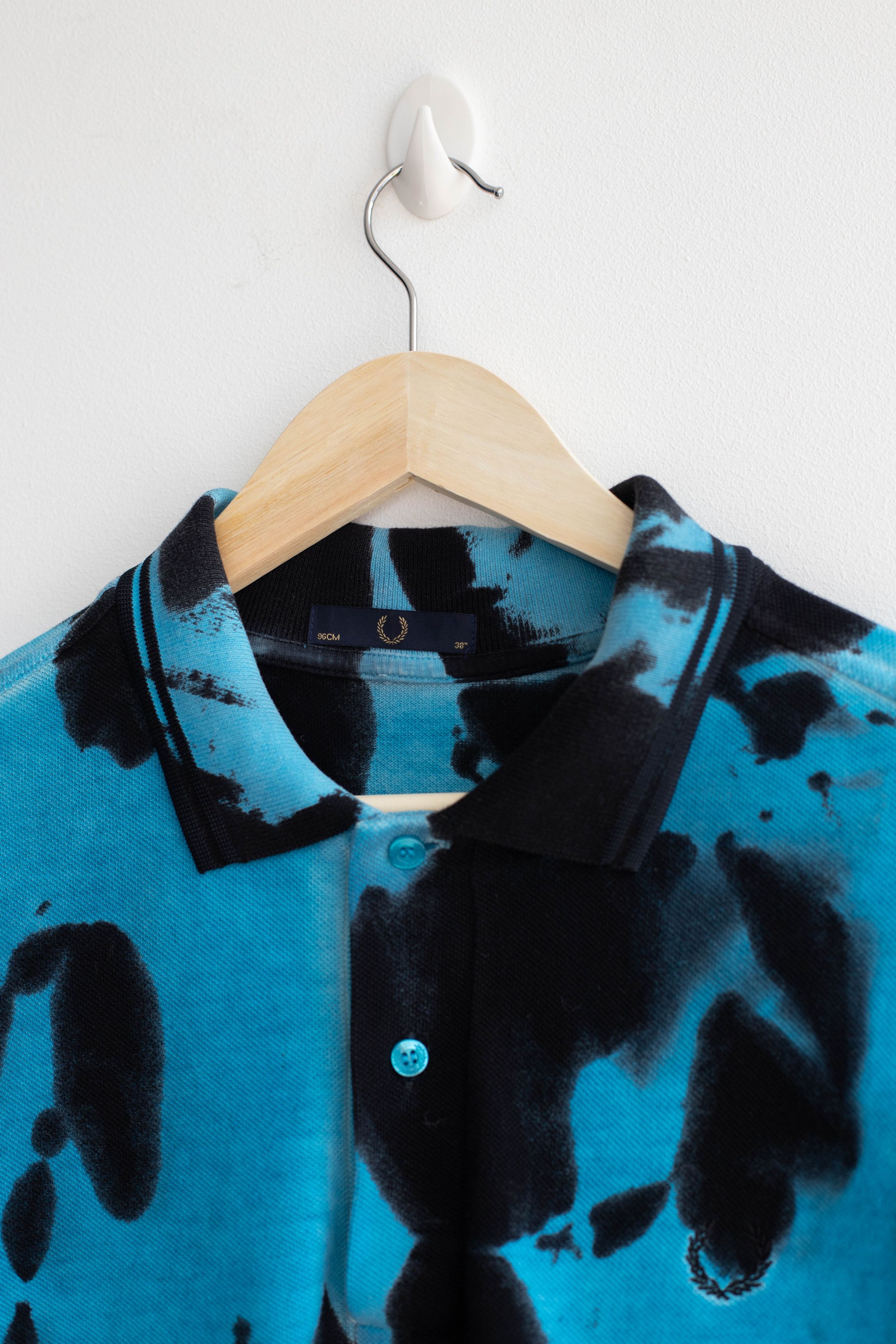 Fred Perry Fred Perry Tie Die Polo Acid Blue Size US M / EU 48-50 / 2 - 6 Thumbnail