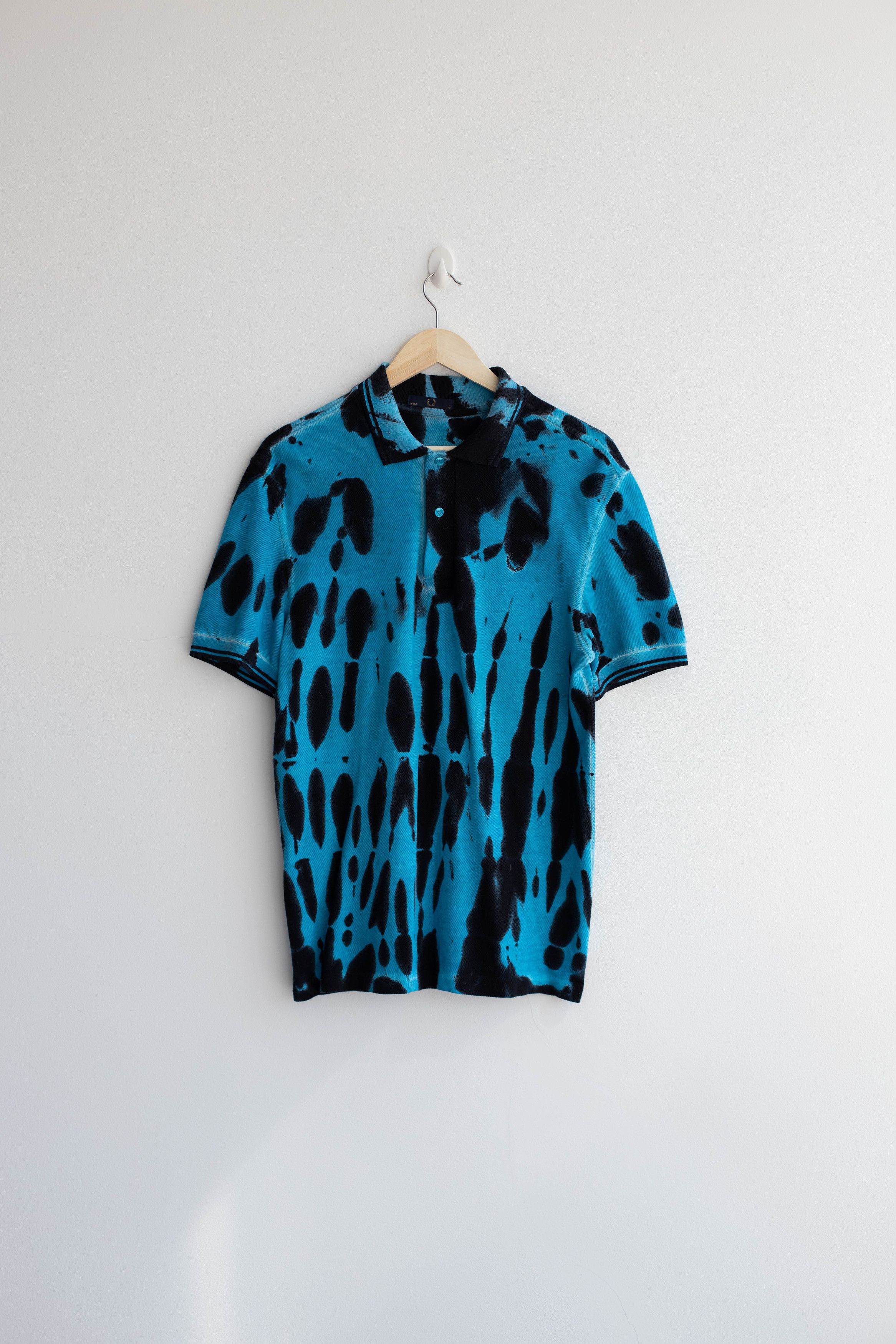 Fred Perry Fred Perry Tie Die Polo Acid Blue Size US M / EU 48-50 / 2 - 1 Thumbnail