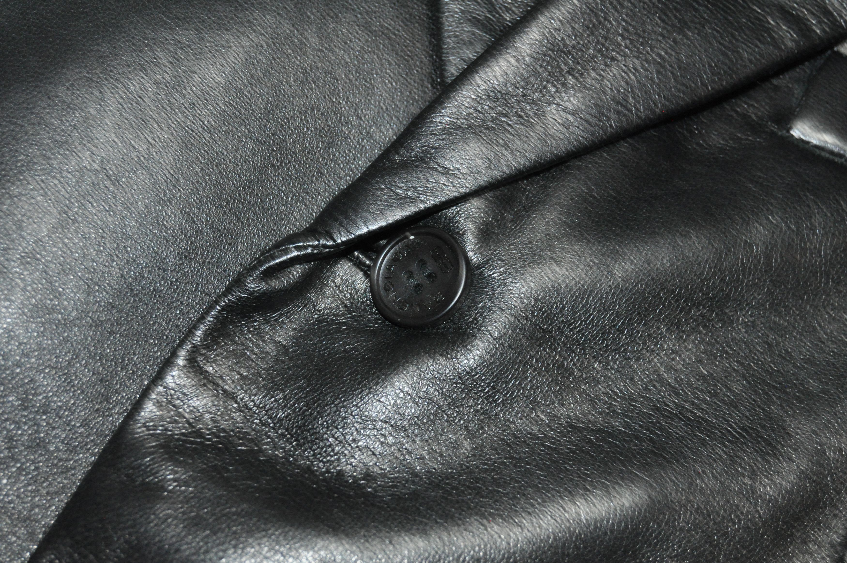 Balenciaga Balenciaga - Vintage - 1997 - Leather Blazer Size US L / EU 52-54 / 3 - 5 Thumbnail