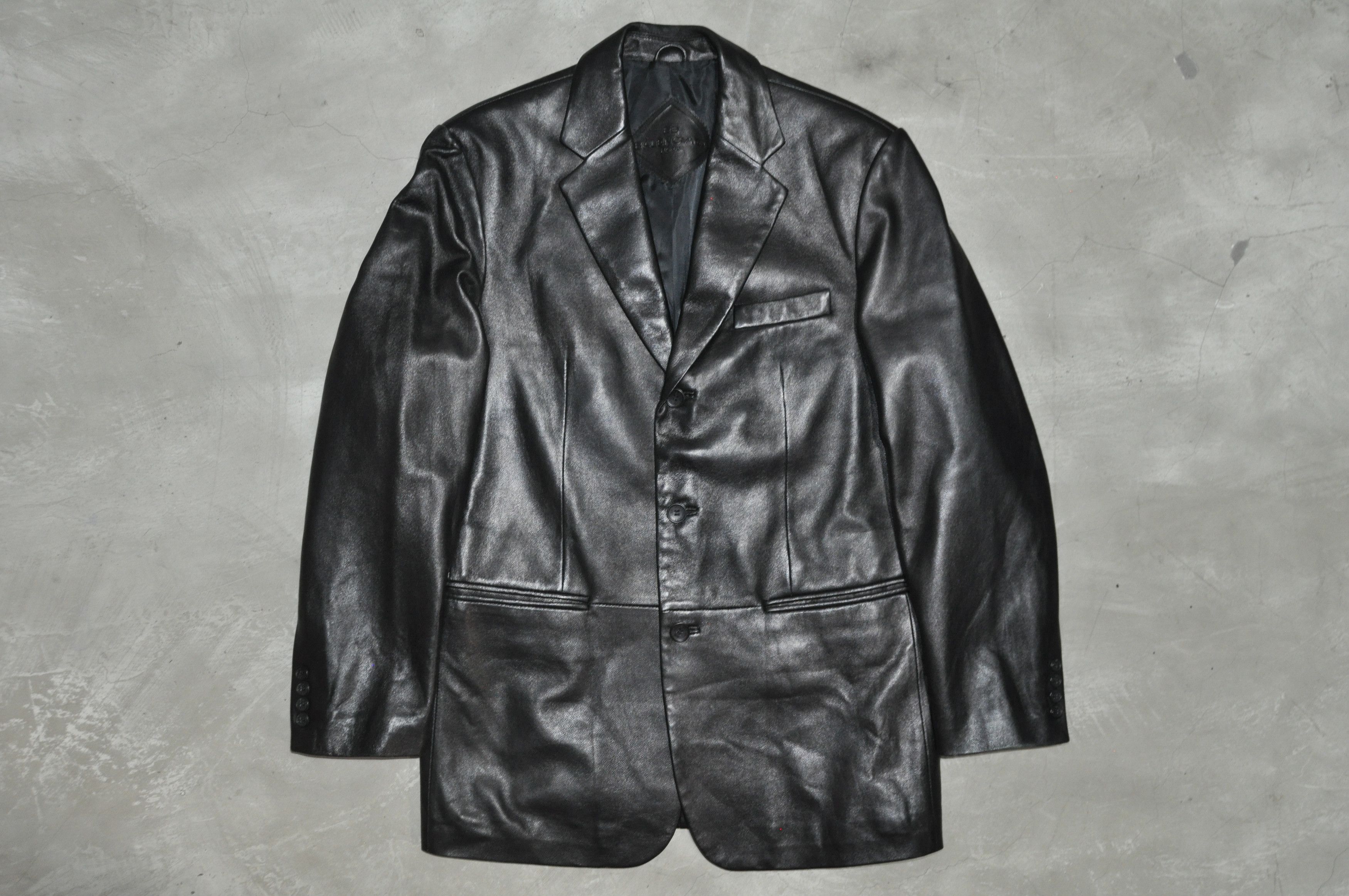 Balenciaga Balenciaga - Vintage - 1997 - Leather Blazer Size US L / EU 52-54 / 3 - 1 Thumbnail