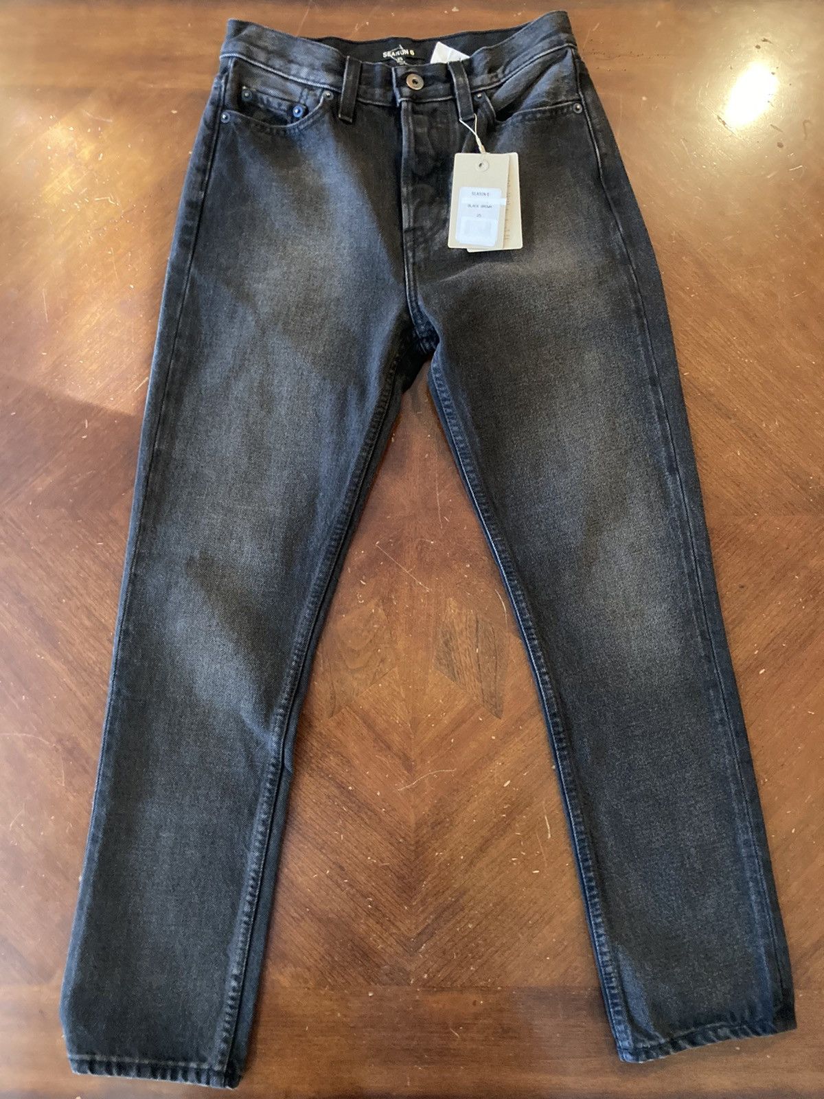 Yeezy Yeezy Season 6 Black Brown Denim Jeans Pants Size 25 Size US 26 / EU 42 - 1 Thumbnail