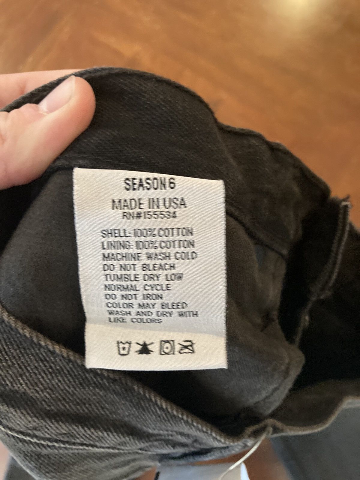 Yeezy Yeezy Season 6 Black Brown Denim Jeans Pants Size 25 Size US 26 / EU 42 - 4 Thumbnail