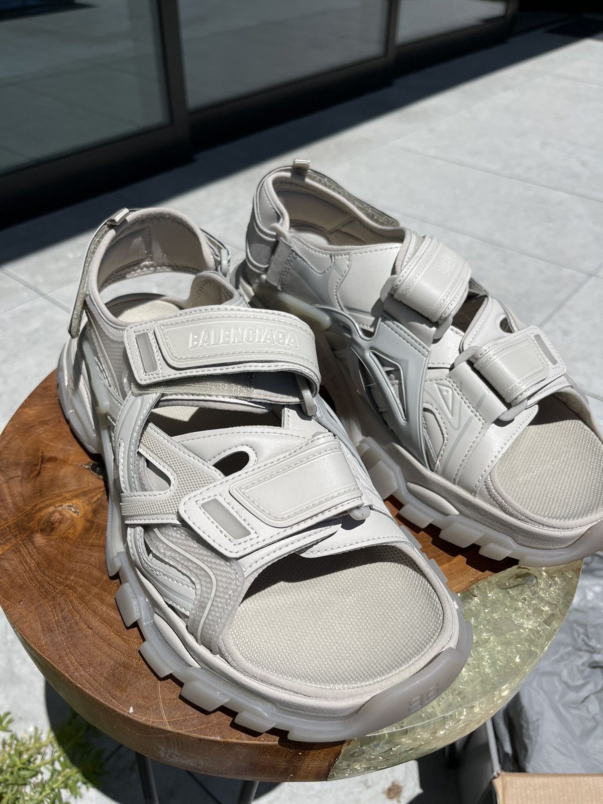 Balenciaga Like a New, Track touch-strap sandals Size US 12 / EU 45 - 10 Thumbnail