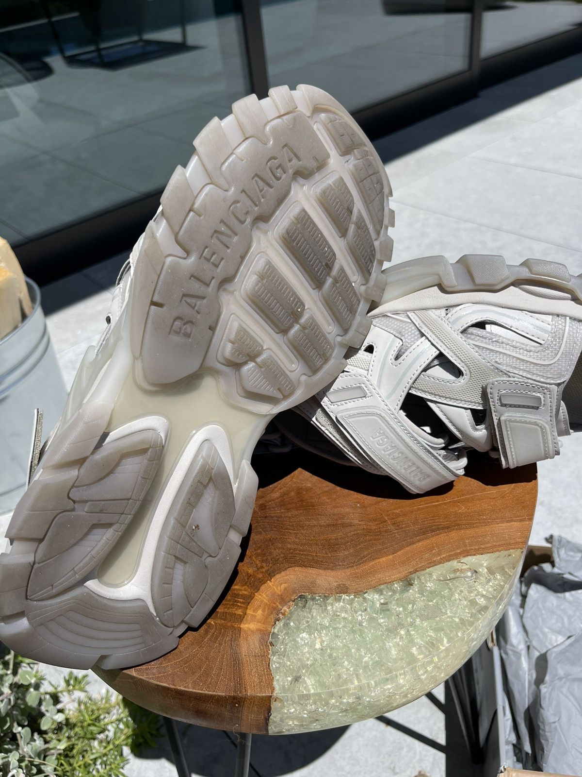 Balenciaga Like a New, Track touch-strap sandals Size US 12 / EU 45 - 7 Thumbnail