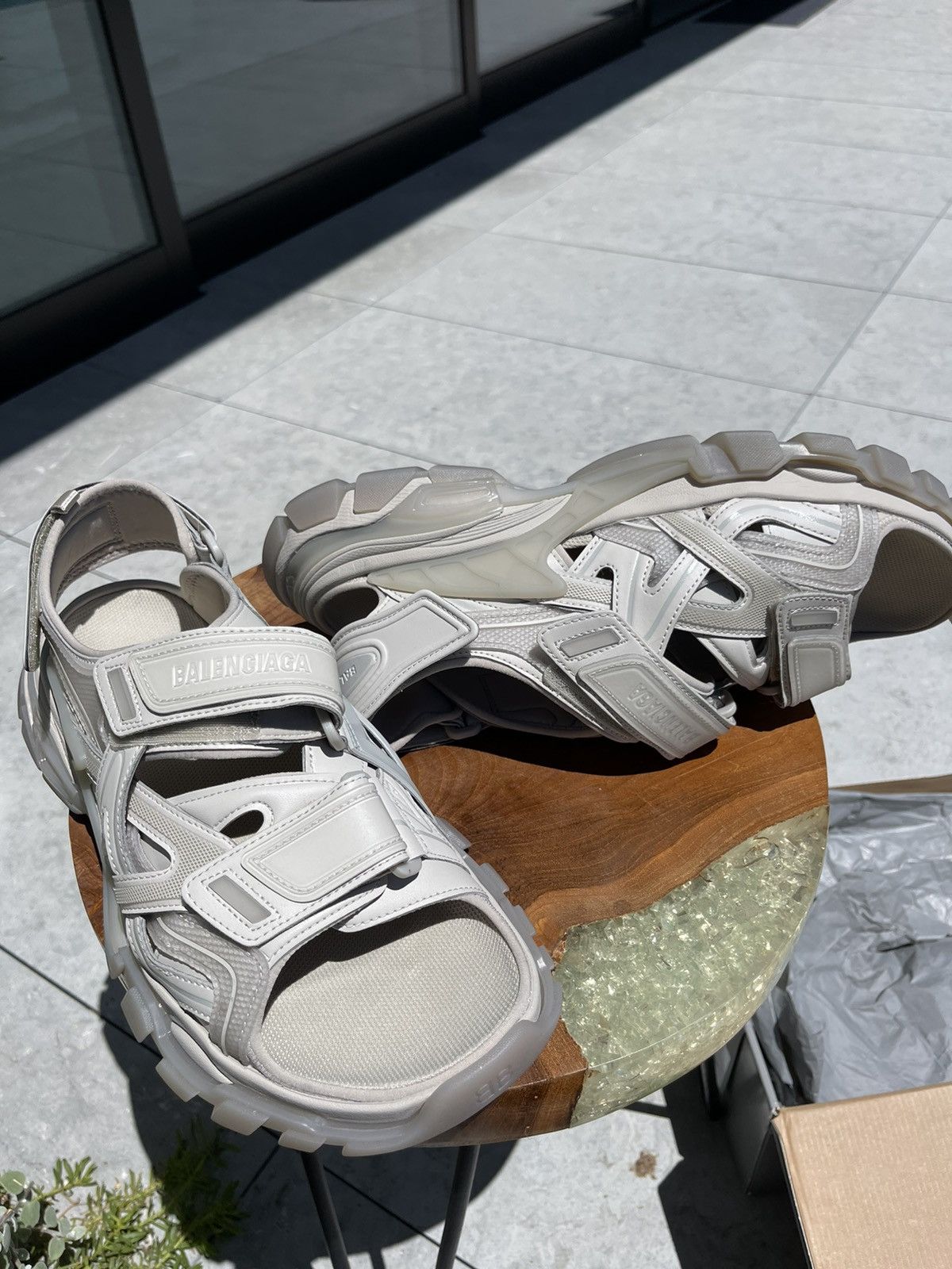 Balenciaga Like a New, Track touch-strap sandals Size US 12 / EU 45 - 8 Thumbnail