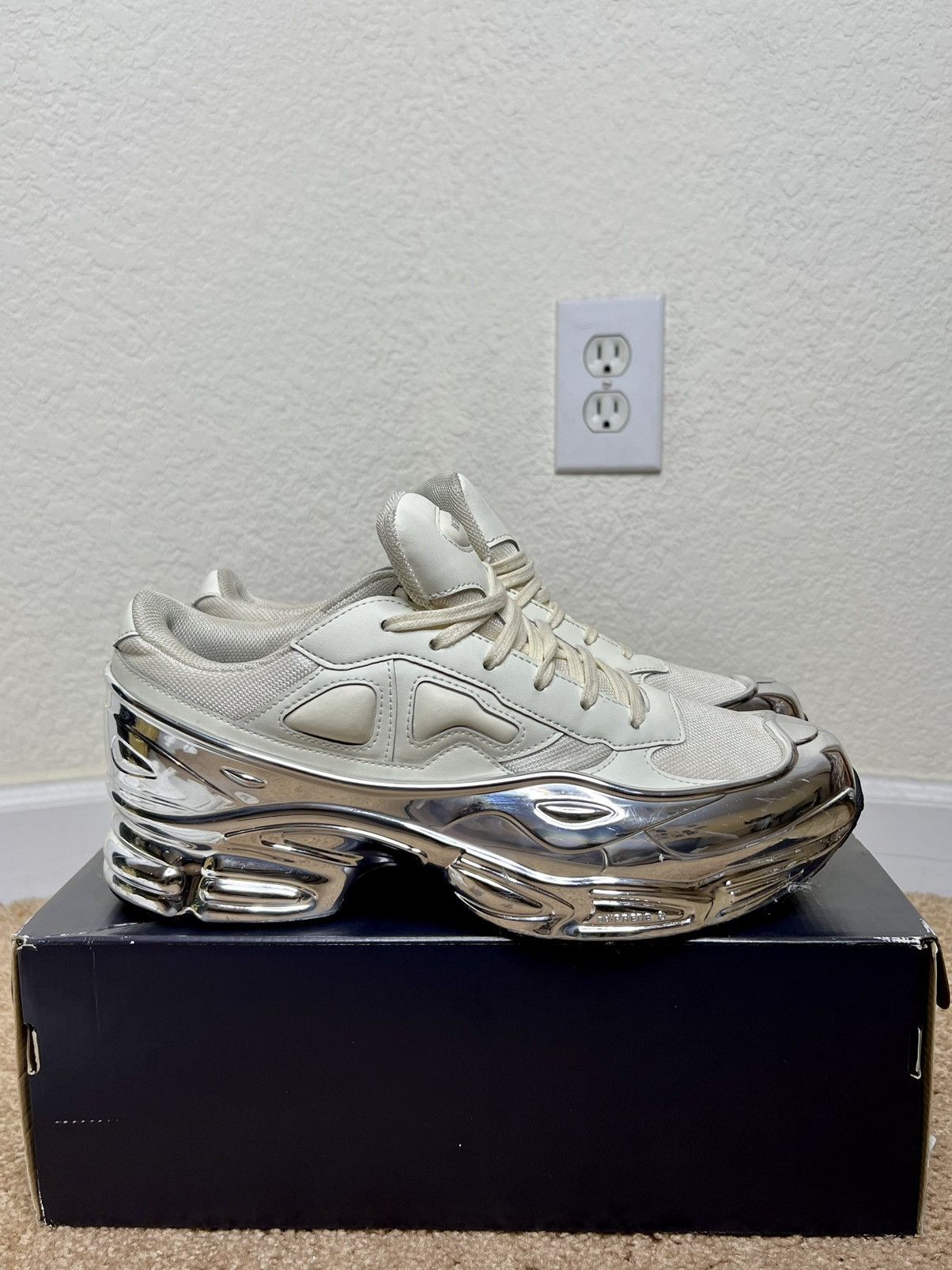 raf simons ozweego cream
