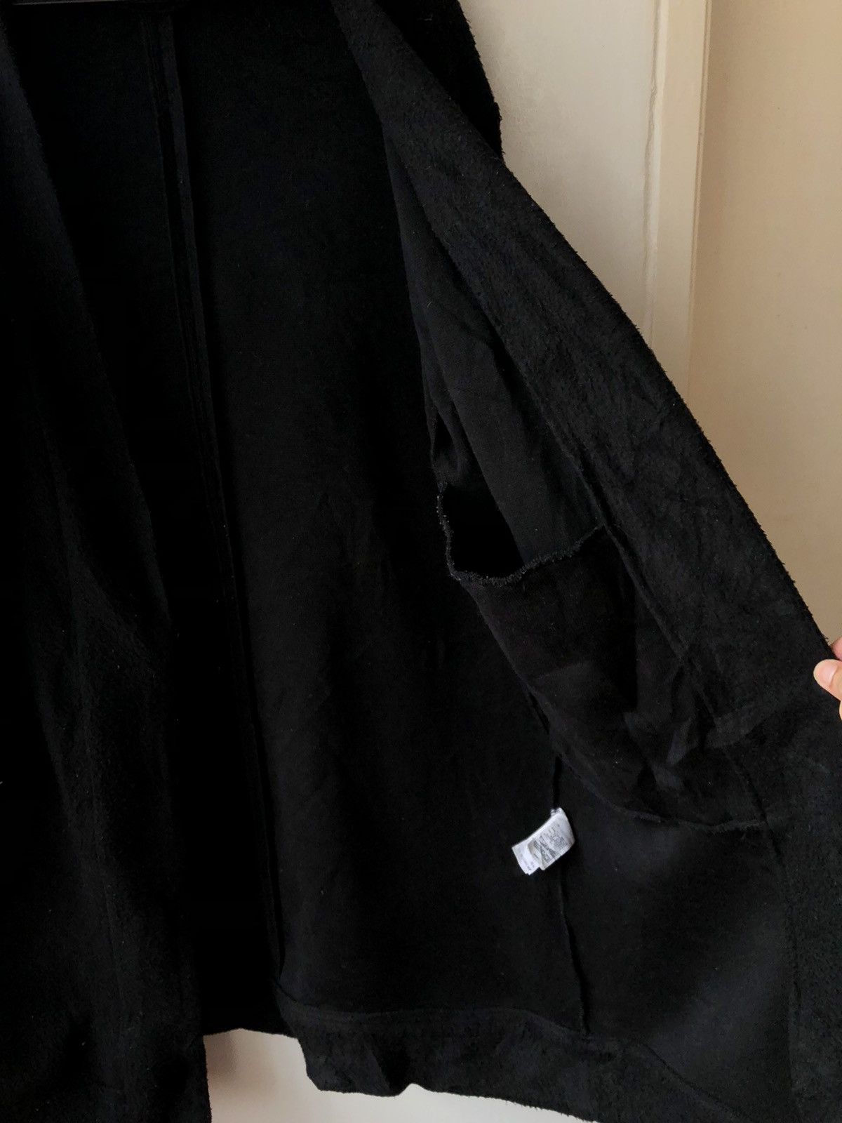 Japanese Brand Azul By Moussy Black Wool Cardigan Size M / US 6-8 / IT 42-44 - 4 Thumbnail