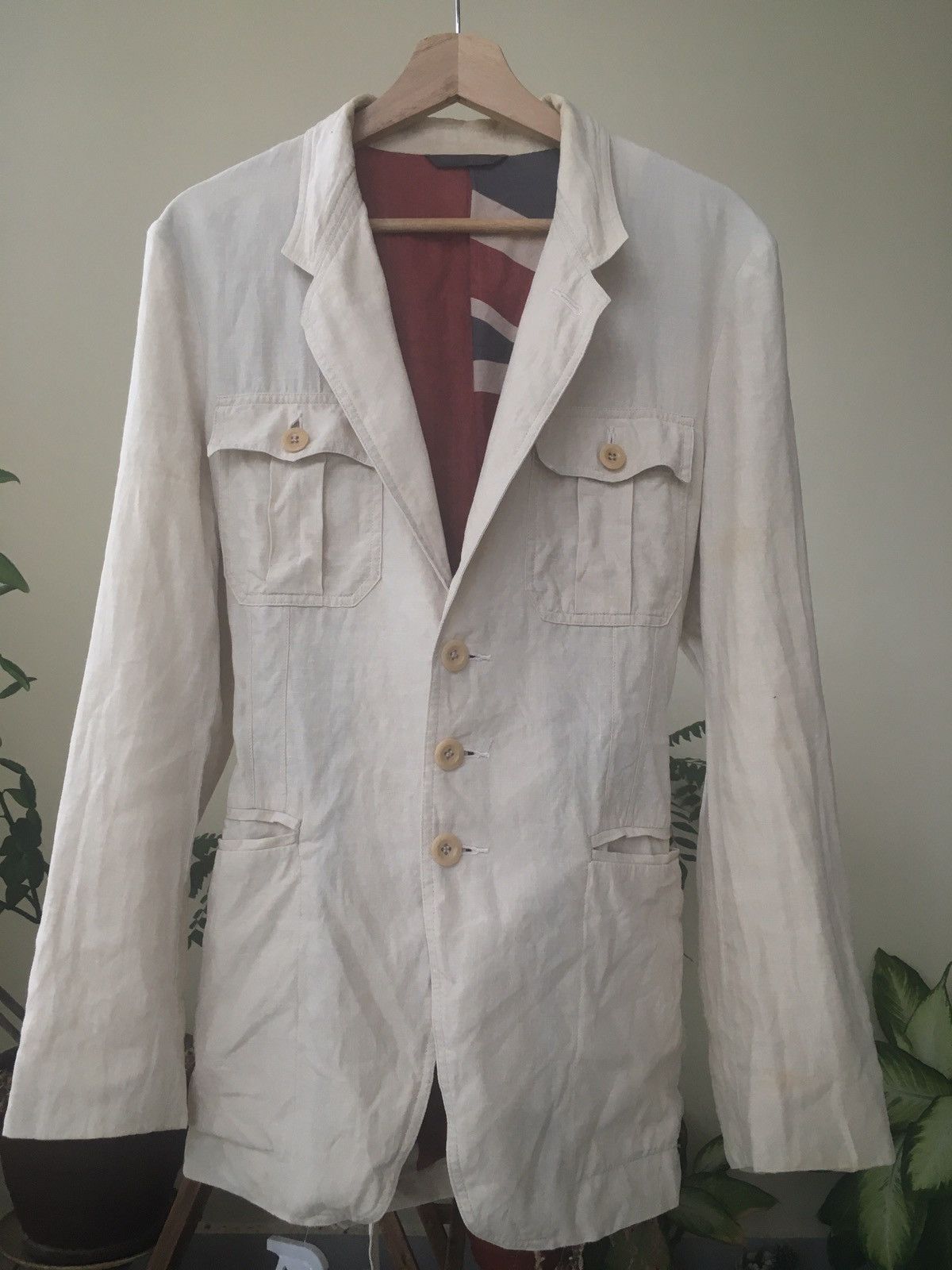 Paul Smith Rare ! Vintage Paul Smith Union Jack Reversible Blazer Size M / US 6-8 / IT 42-44 - 3 Thumbnail