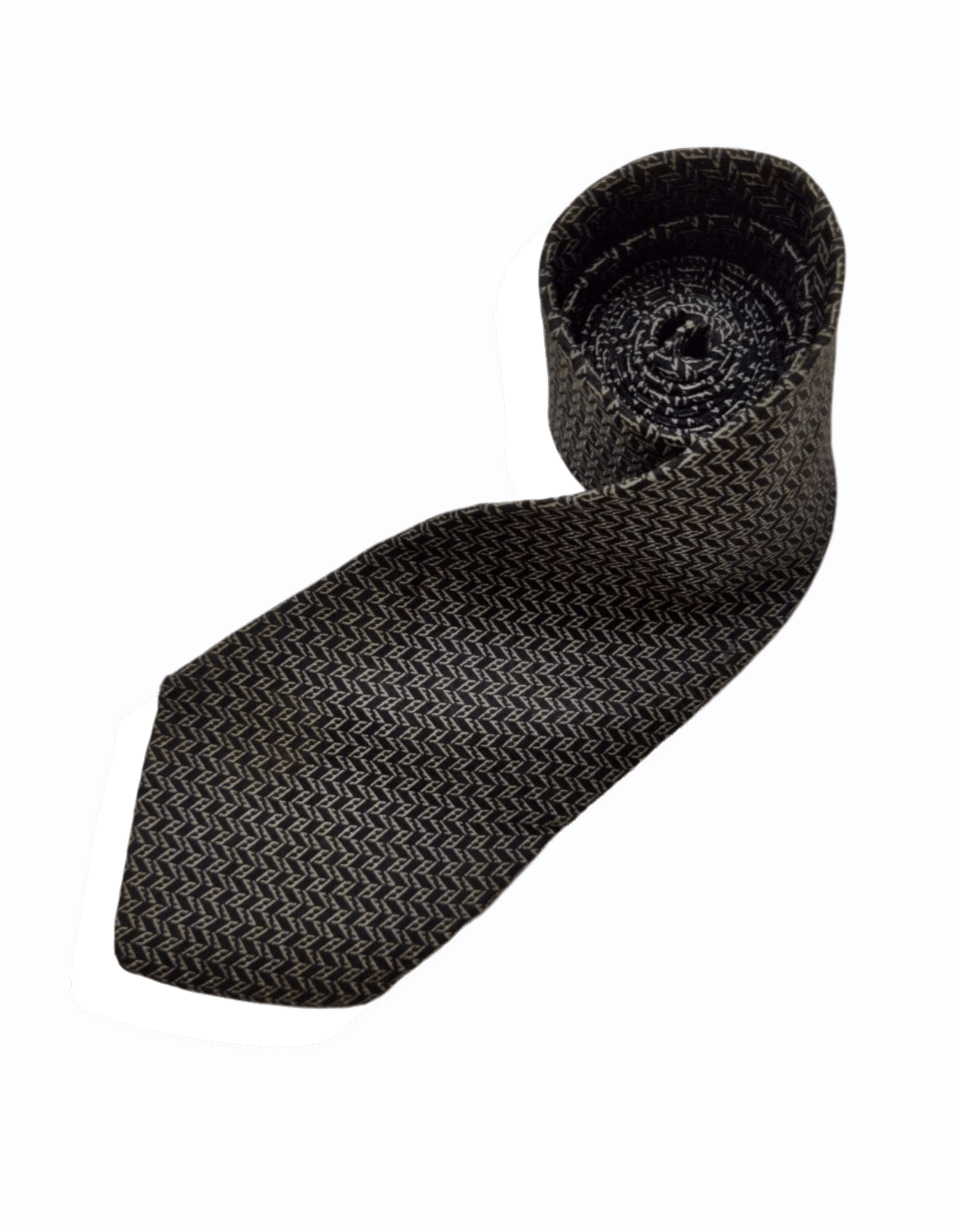 Fendi FENDI Monogram Pure Silk Tie Size ONE SIZE - 1 Thumbnail