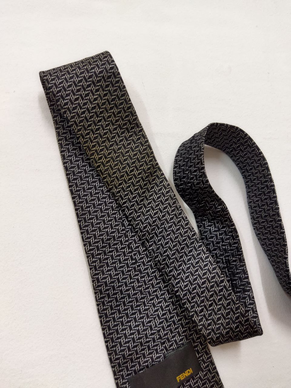 Fendi FENDI Monogram Pure Silk Tie Size ONE SIZE - 3 Thumbnail
