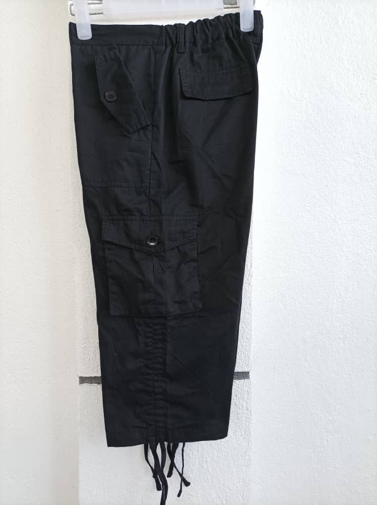 Japanese Brand 3 Quarters Cargo Pants Cropped Pants