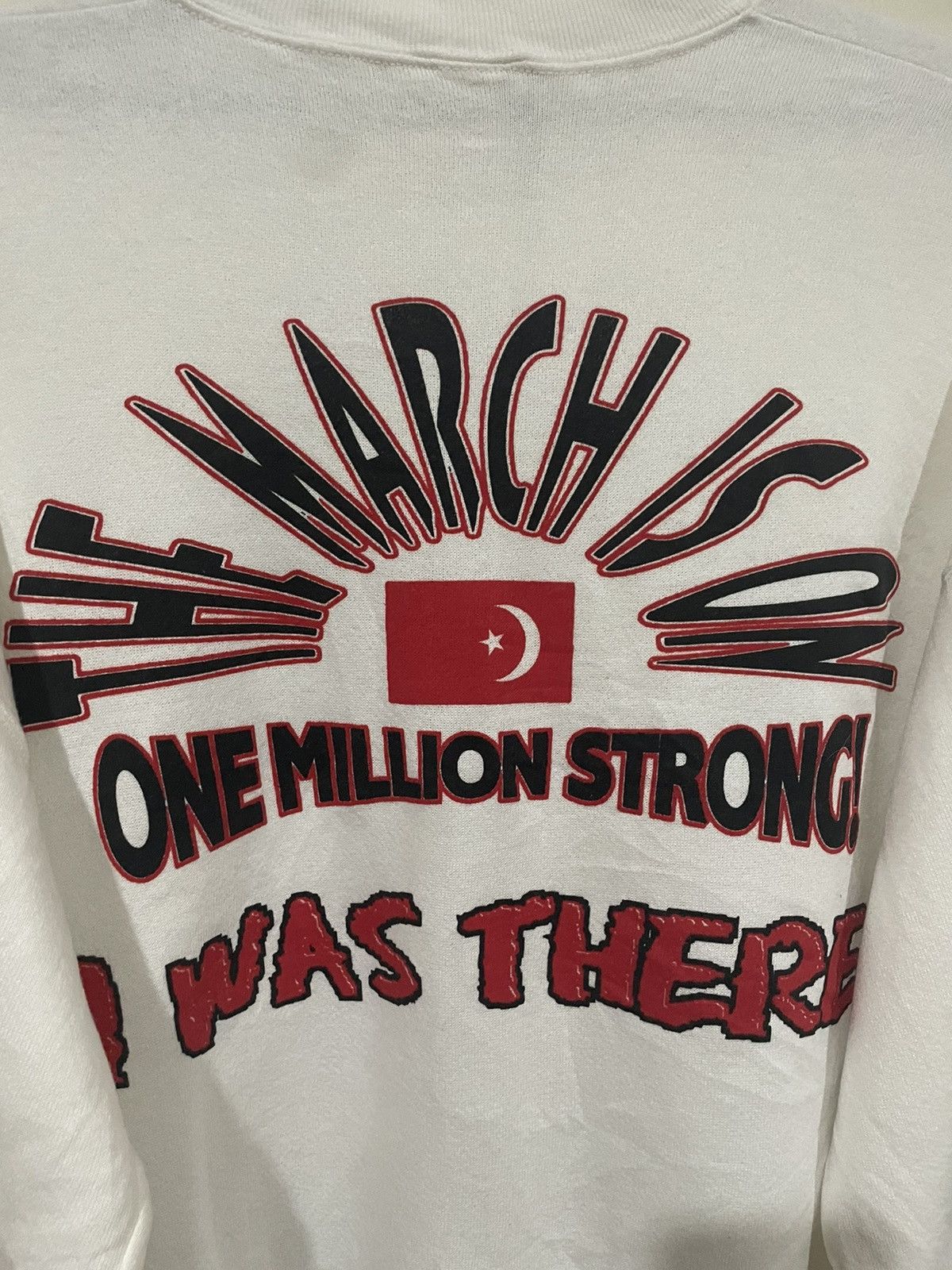 Fruit Of The Loom Vintage 90s Distressed Million Man March Louis Farrakhan Size US XL / EU 56 / 4 - 14 Thumbnail