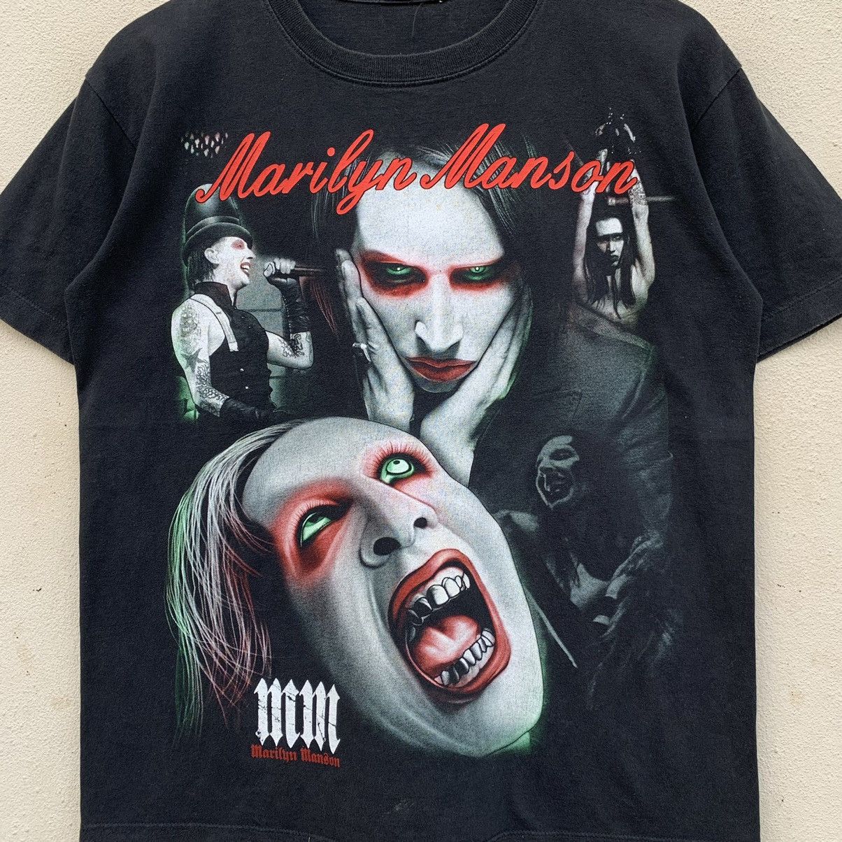 Band Tees × Marilyn Manson × Vintage RARE🔥Vintage MARILYN MANSON RARE DESIGN BUG PRINT T-shirt Size US M / EU 48-50 / 2 - 2 Thumbnail