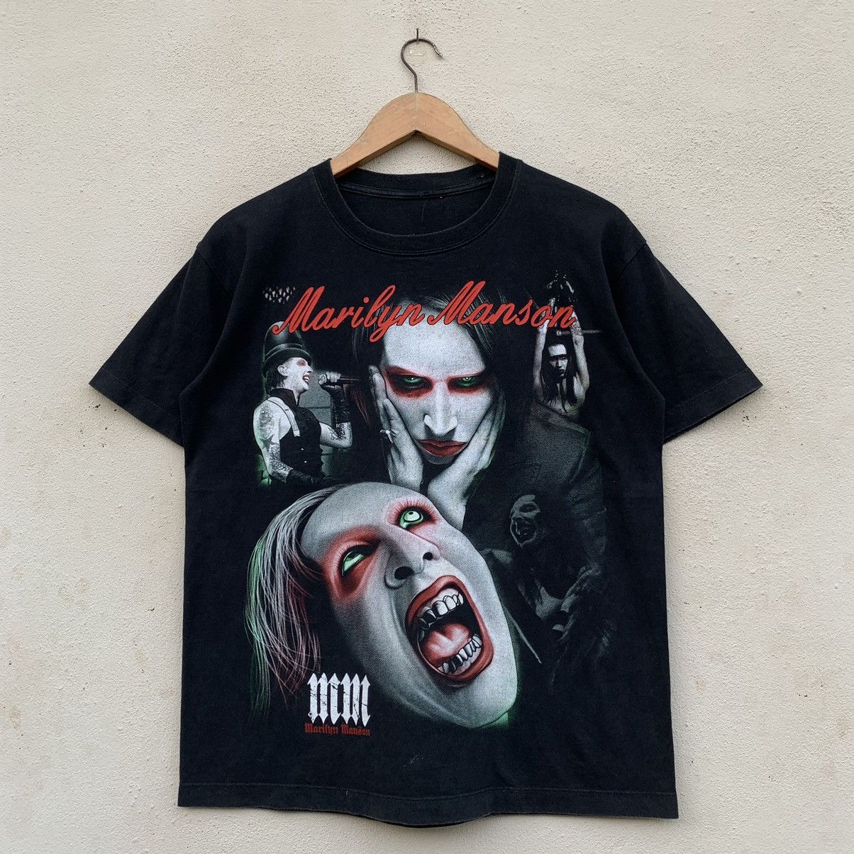 Band Tees × Marilyn Manson × Vintage RARE🔥Vintage MARILYN MANSON RARE DESIGN BUG PRINT T-shirt Size US M / EU 48-50 / 2 - 1 Thumbnail