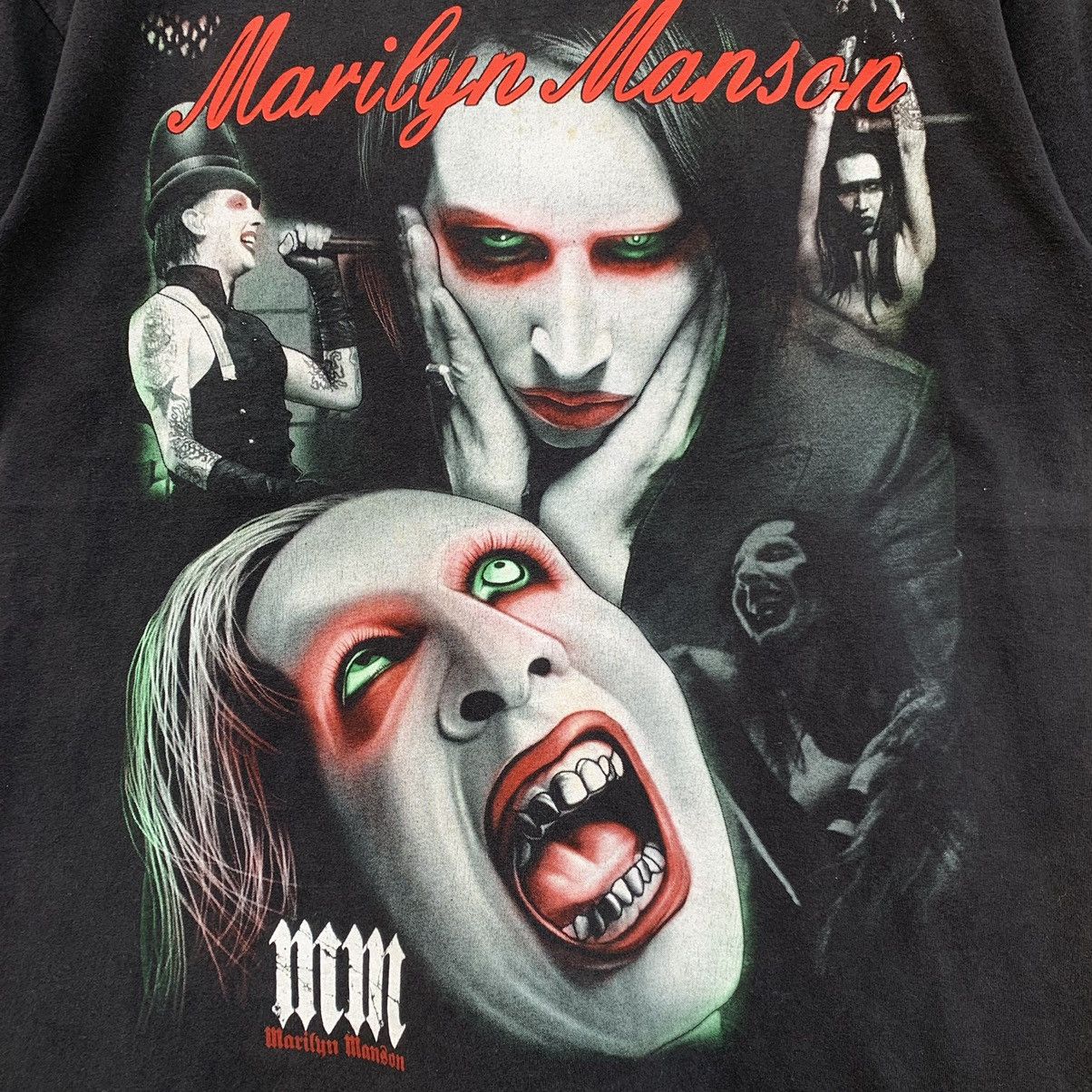 Band Tees × Marilyn Manson × Vintage RARE🔥Vintage MARILYN MANSON RARE DESIGN BUG PRINT T-shirt Size US M / EU 48-50 / 2 - 5 Thumbnail