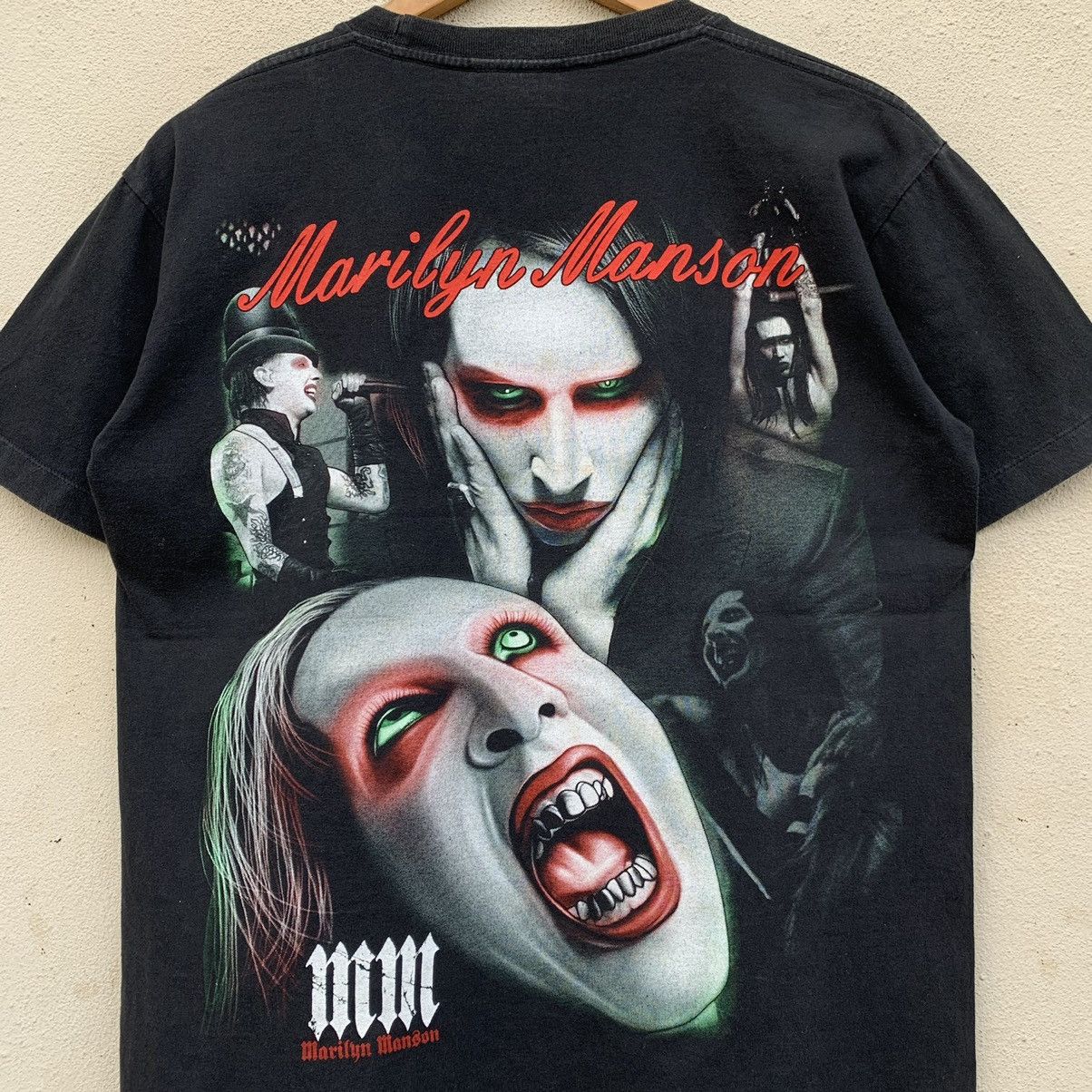 Band Tees × Marilyn Manson × Vintage RARE🔥Vintage MARILYN MANSON RARE DESIGN BUG PRINT T-shirt Size US M / EU 48-50 / 2 - 7 Thumbnail