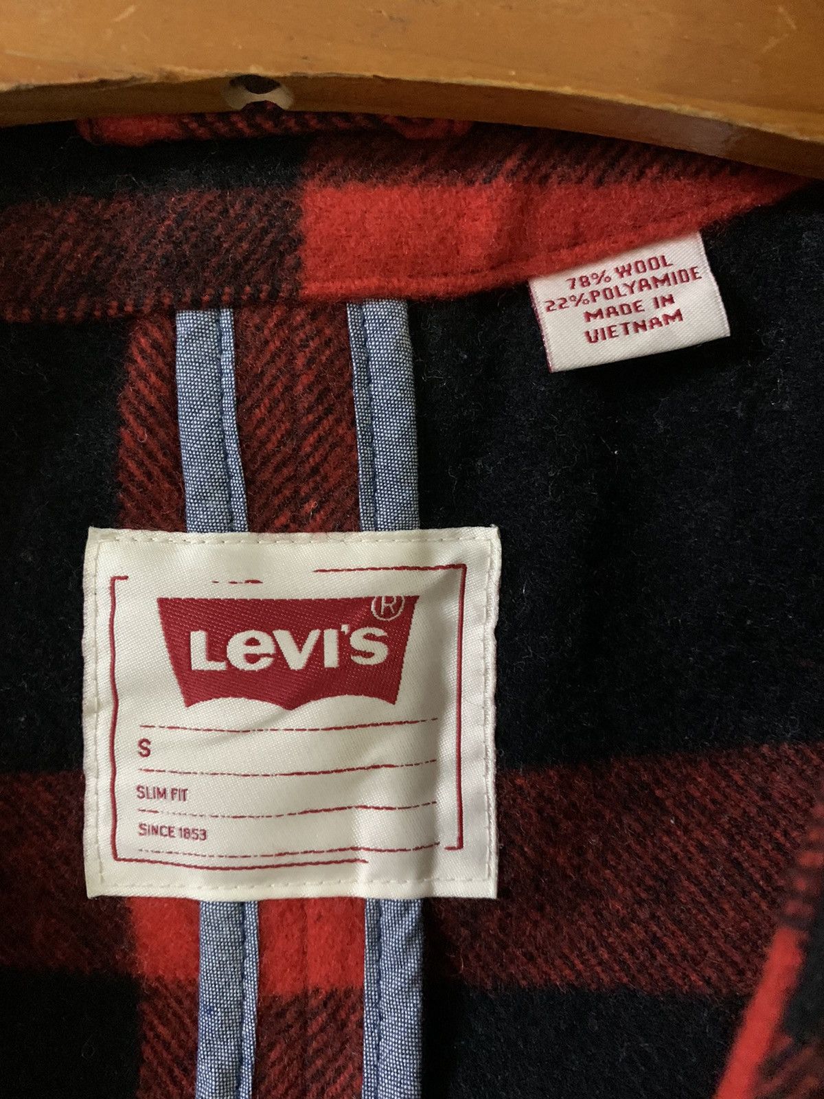 Levi's Levis Plaid Wool Vest Size US S / EU 44-46 / 1 - 5 Thumbnail